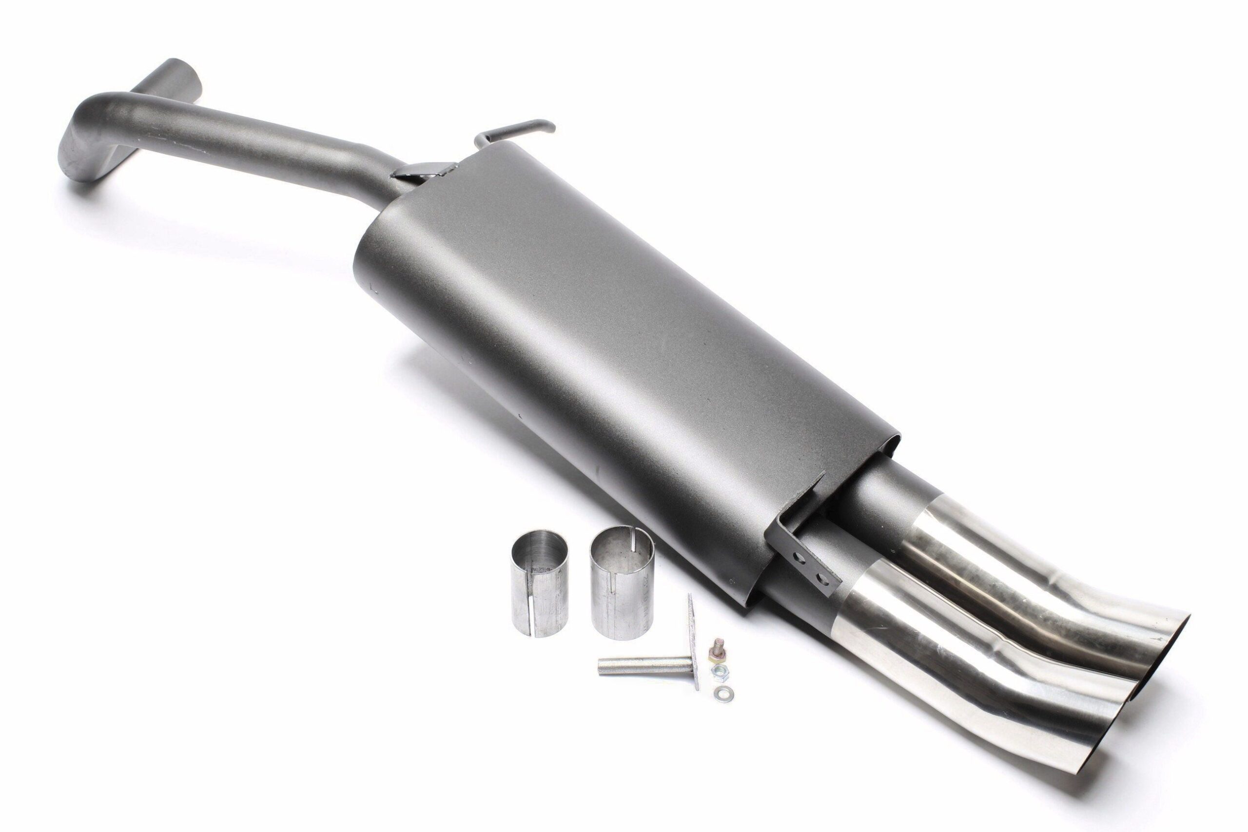 Sportendschalldämpfer 2x76mm DTM passend für Skoda Fabia I / VW Polo 9N