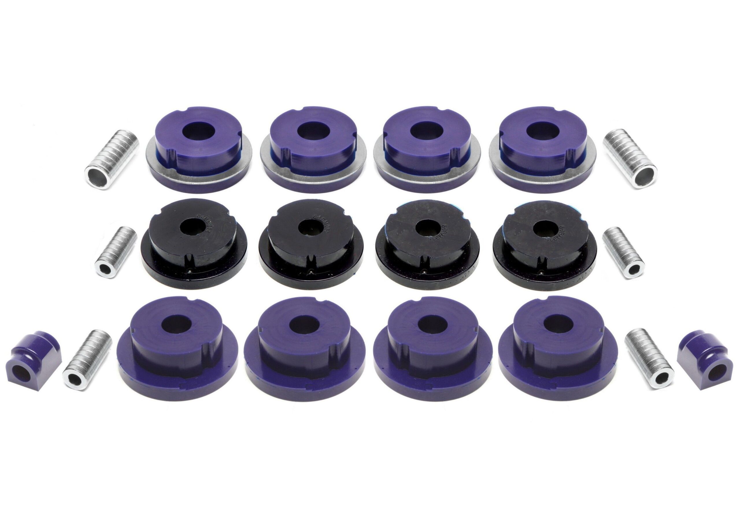 PU-Buchsen Kit 20-teilig / Hinterachse mit Ø 15mm Stabi / passend für BMW 3er Serie E46 / E46 Compact