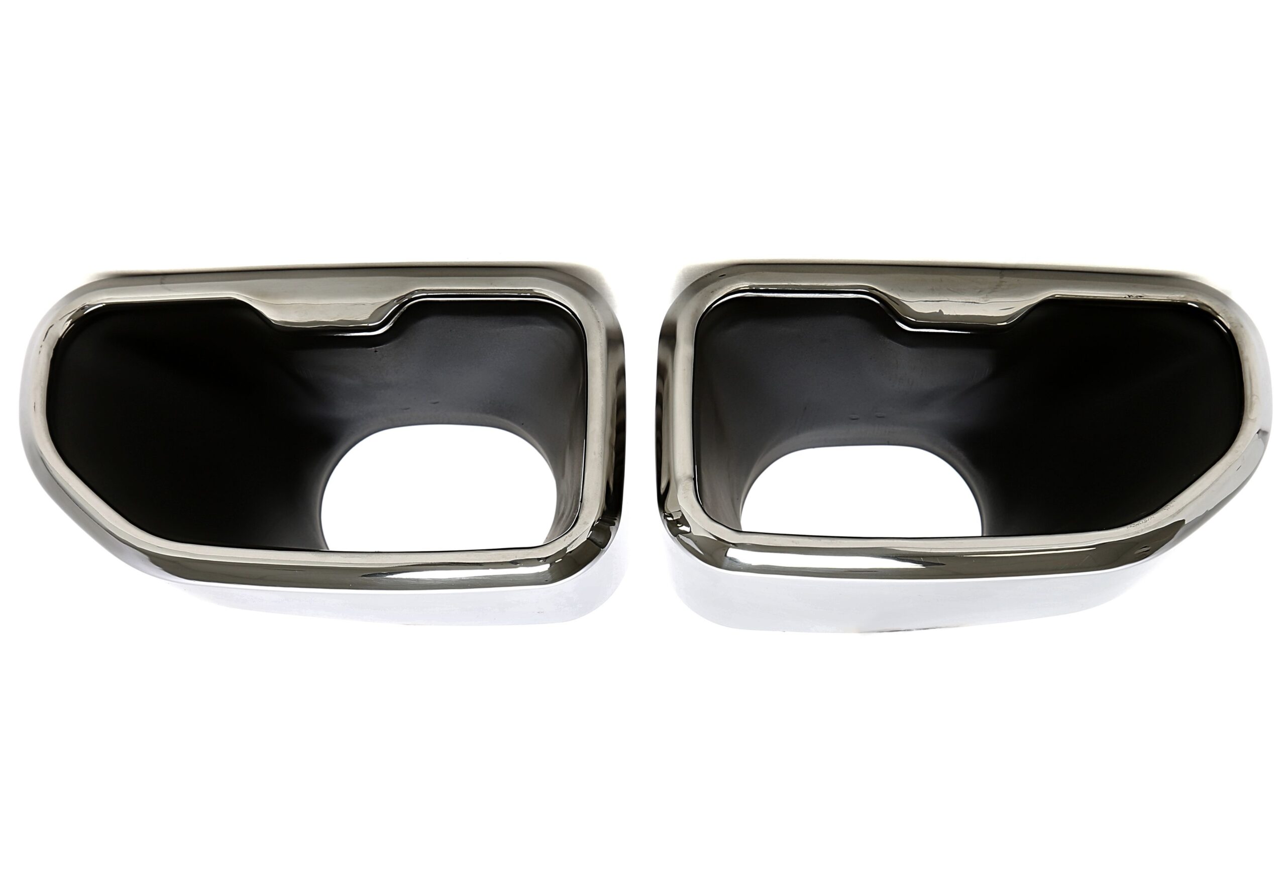 Endrohrblende zum anschweissen quadratisch in chrom/gänzend passend für BMW X3/X4 (G01,G02,G08)