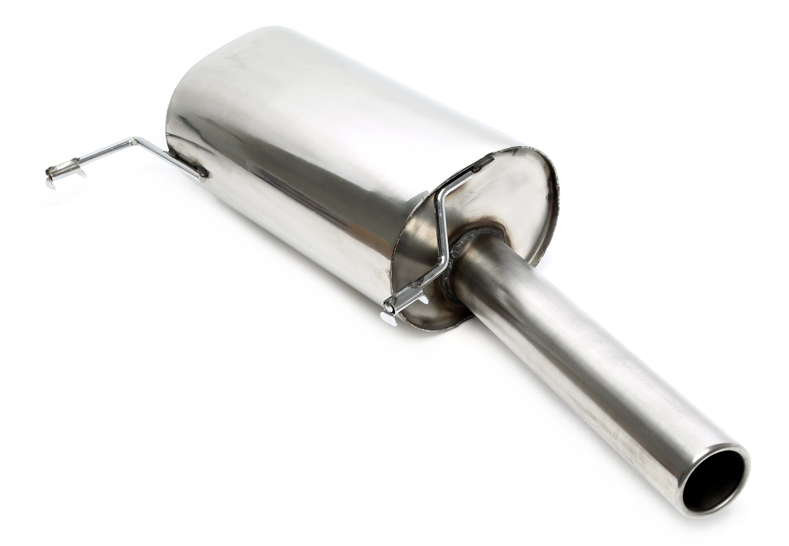 Endschalldämpfer 1x70mm rund aus Edelstahlanlage EVOG1A-xx