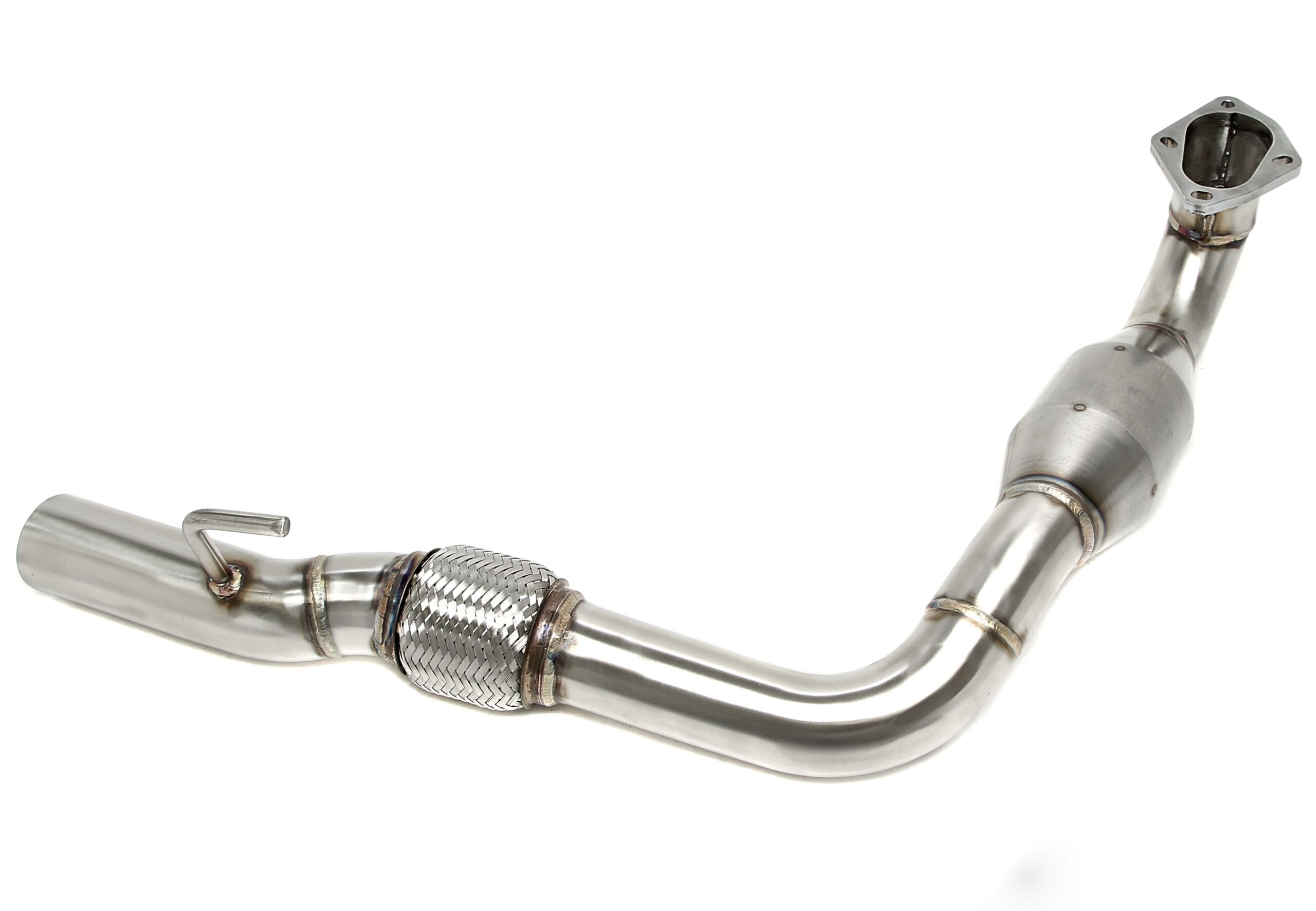 Downpipe mit KAT und Flexrohr passend für Audi A1 Typ 8X / VW Polo V Typ 6R - 1.4l TSI/GTI