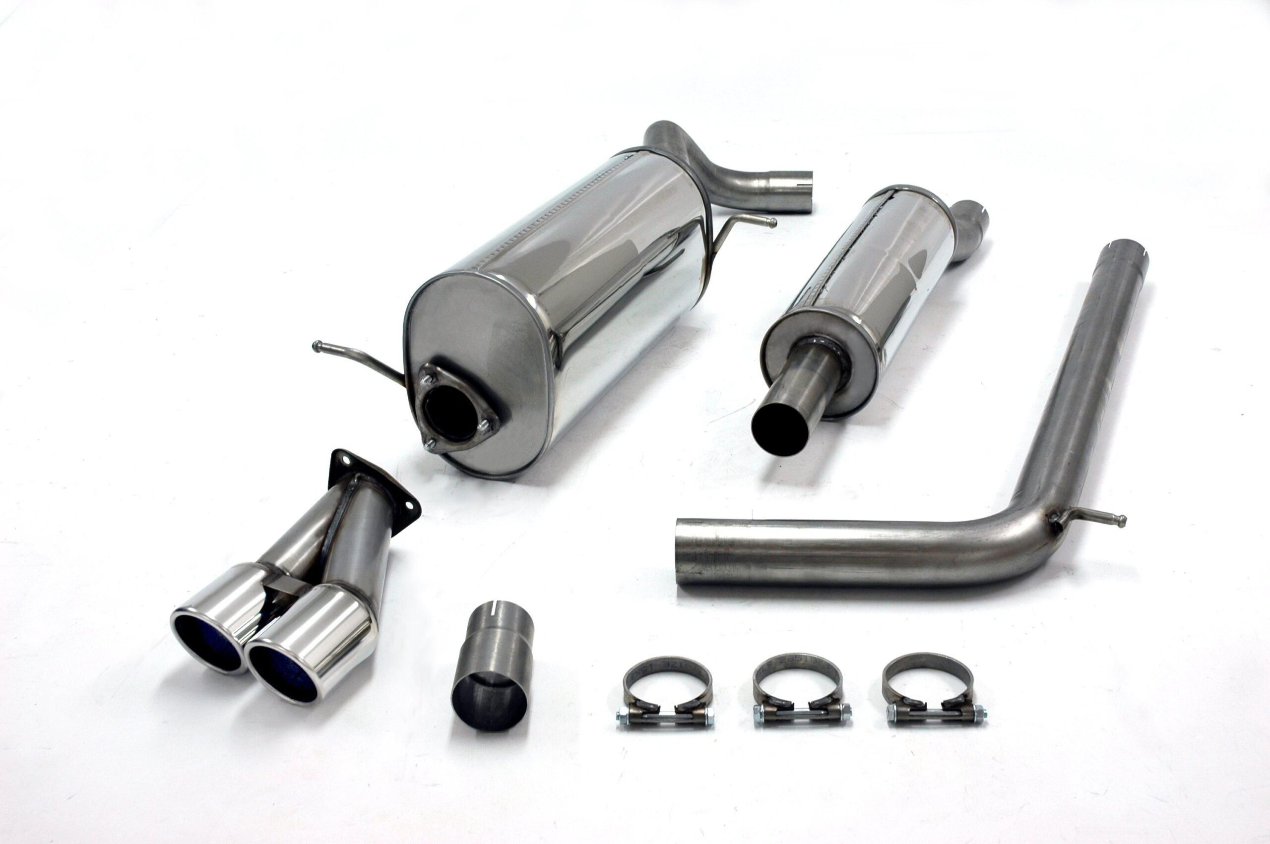Edelstahlanlage 2x80mm passend für Skoda Fabia RS