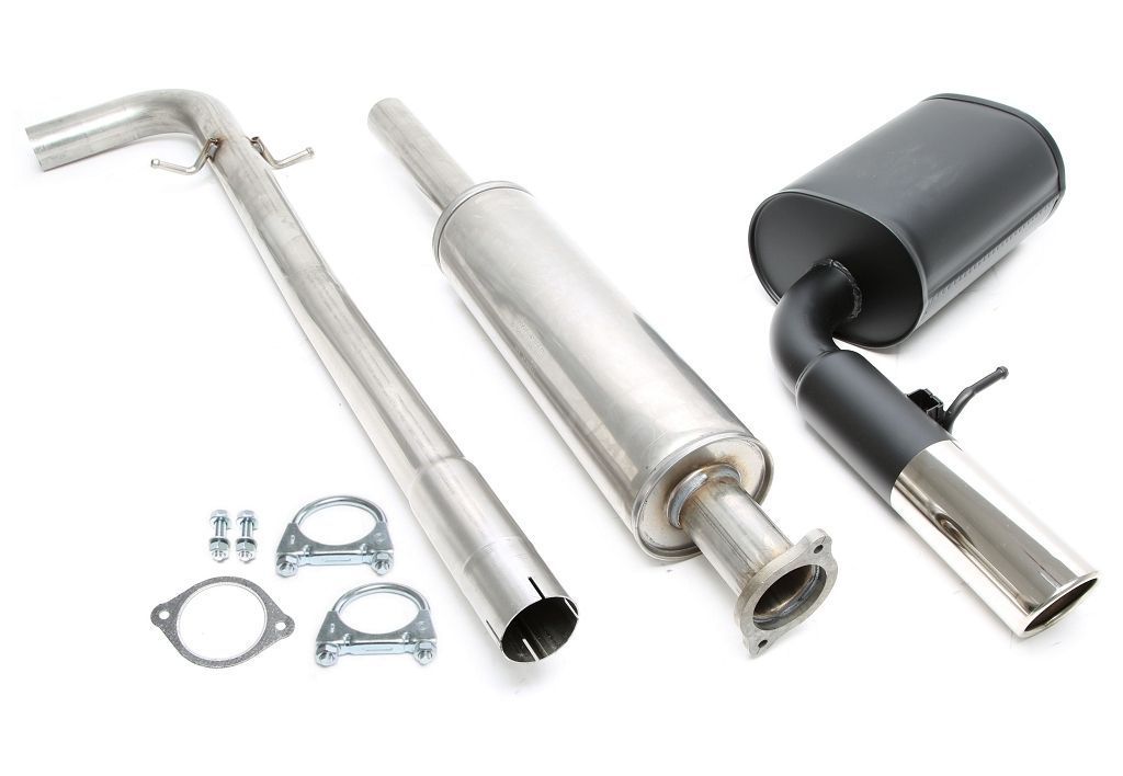Sportauspuffanlage 1x90mm passend für Volvo V70 II 2.4l Typ S