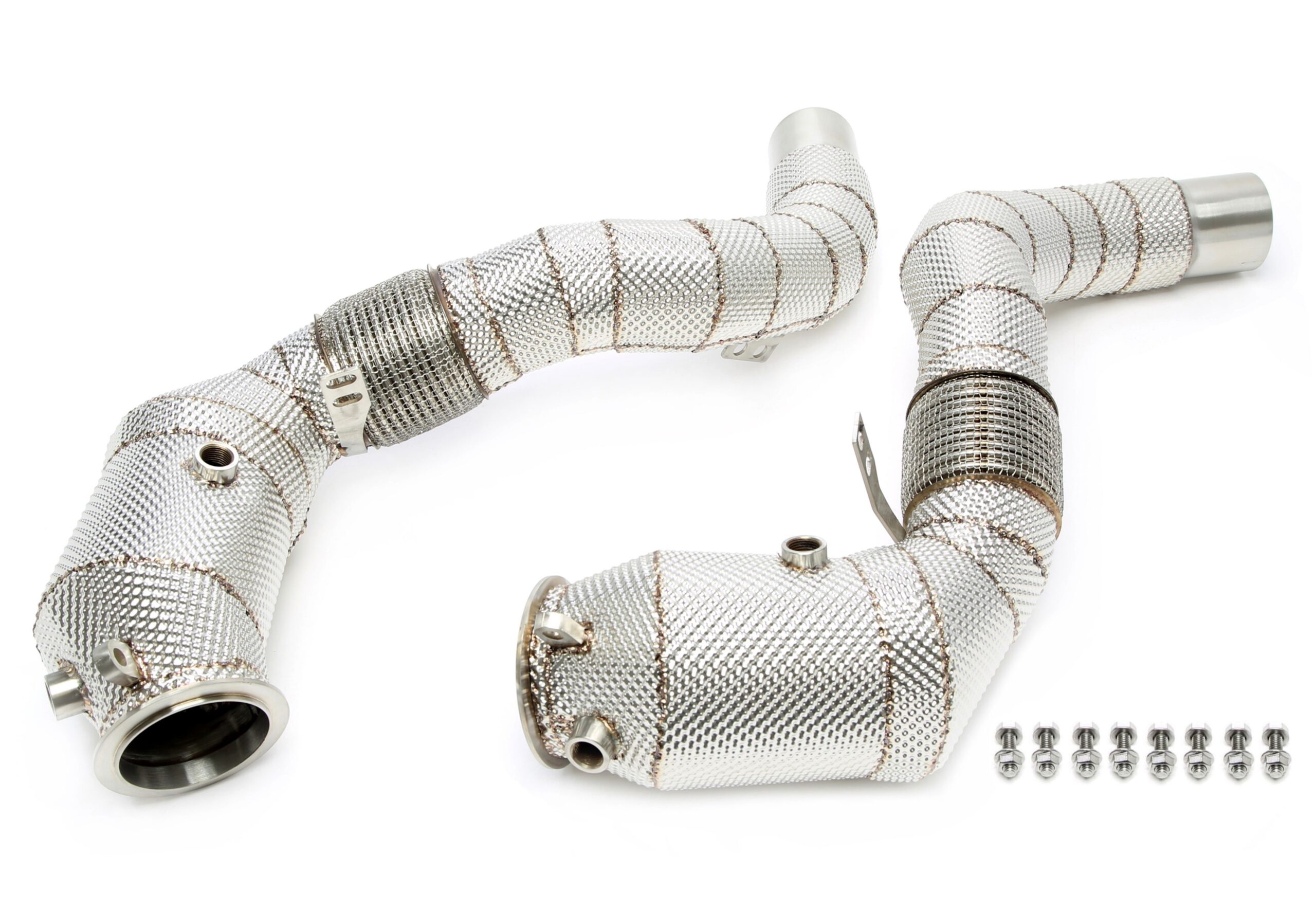 Downpipe mit Katalysator und Flexrohr passend für BMW 5er Serie F07,F10,F11, 6er Serie Typ F12,F13,F06, 7er Serie Typ F01,02,F03, X5 Typ F15, X6 Typ F16 - Motorcode N63N