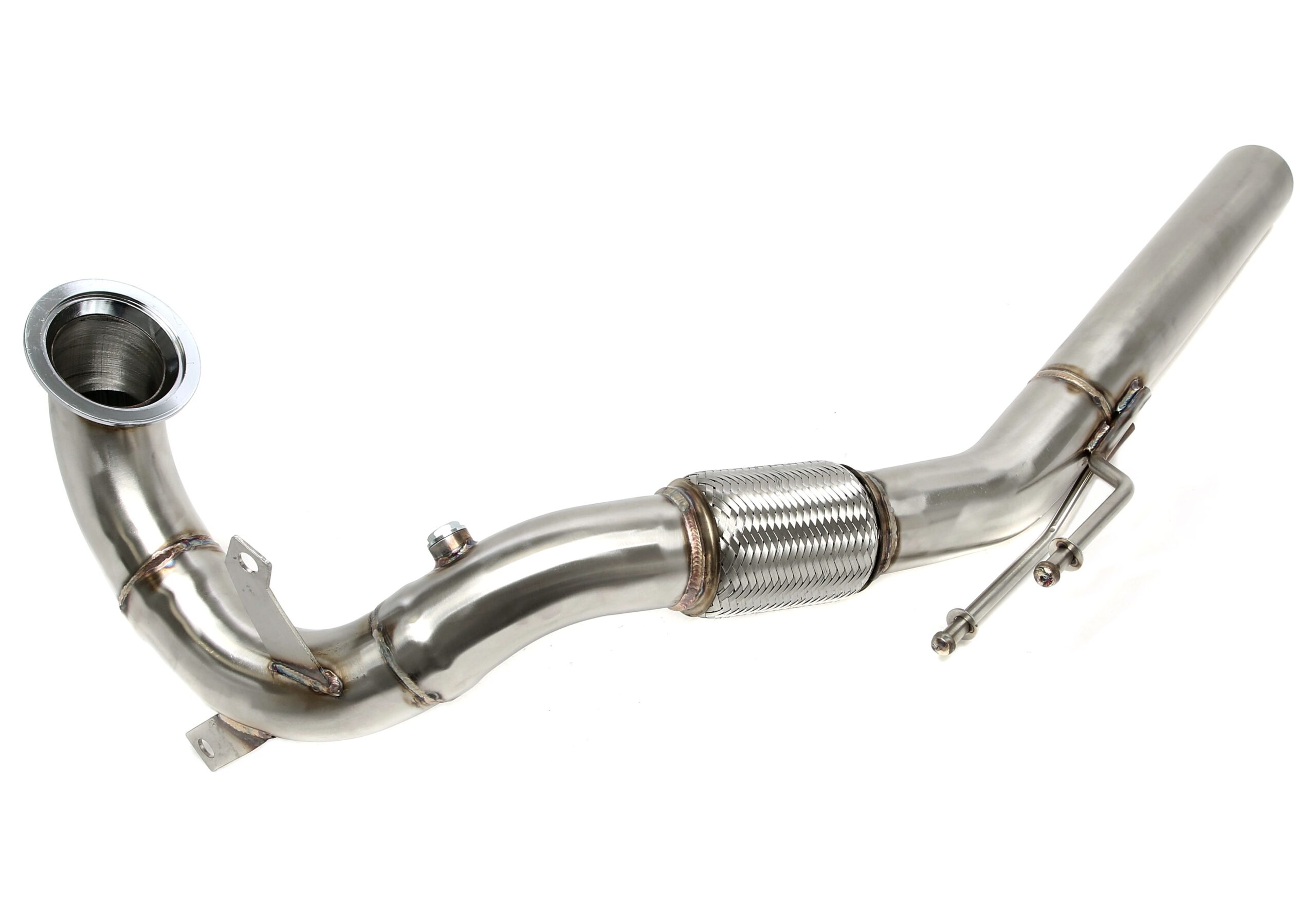 Downpipe mit Flexrohr passend für Audi A3 (8V) / Seat Leon (5F) / Skoda Octavia (5E), Superb (3T) / VW Golf VII (AU) / Passat (3C)
