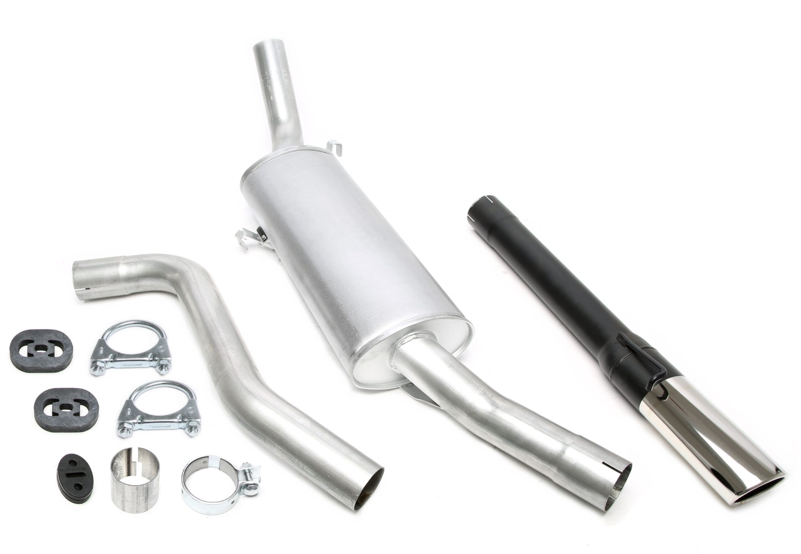Sportauspuffanlage 1x70x90mm passend für Saab 900 I 2.0l Turbo