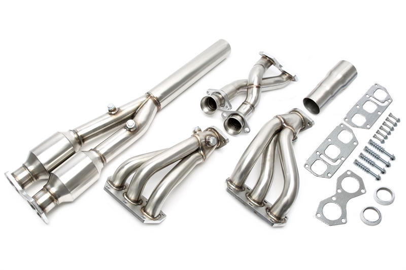 Fächerkrümmer mit Y-Pipe (Katersatz) passend für VW Golf IV R32, Audi TT 3.2 VR6