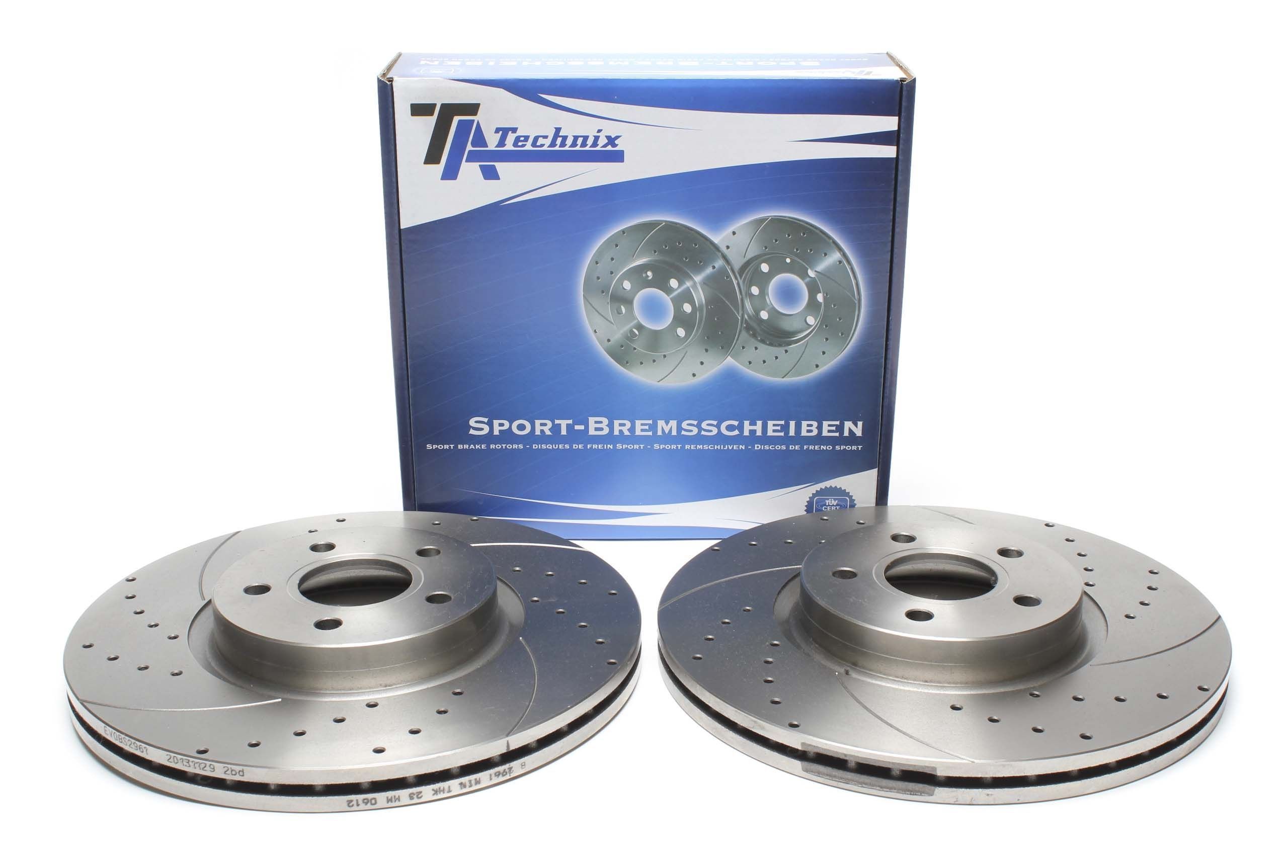 Sport Bremsscheiben Satz Vorderachse passend für Volvo C70 II Cabriolet/S40 II/V50