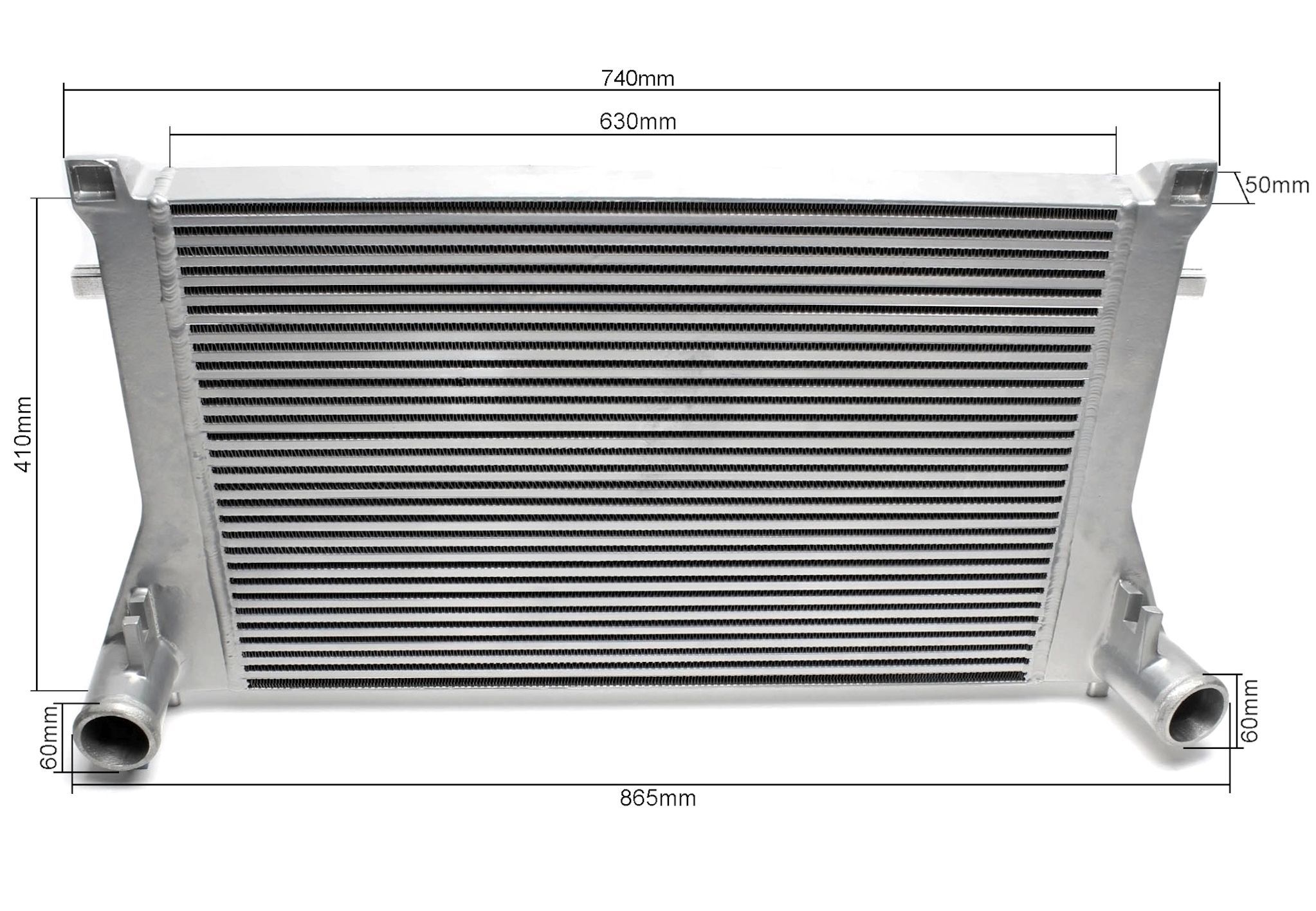 Ladeluftkühler passend für Audi A3 (8V), TT (8S) / Seat Leon (5F) / Skoda Octavia III (5E), Superb III (3T) / VW Golf VII (AU), Passat (B8) 1.8TFSI+2.0TFSI Motoren