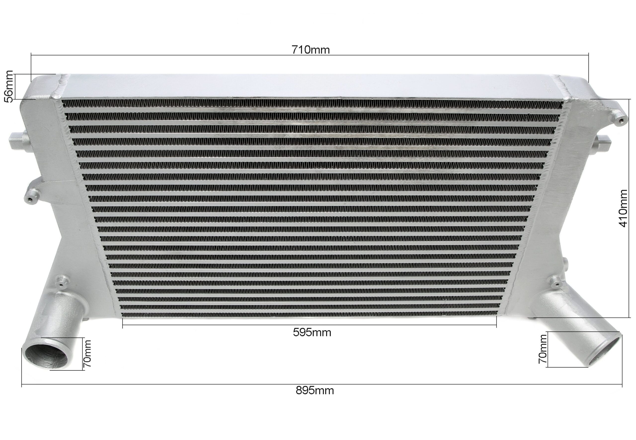 Ladeluftkühler Kit passend für Audi A3/S3 (8P) / TT (8J) / Seat Leon (1P)/ Skoda Octavia (1Z), Superb (3T) / Golf V+VI (1K) / Jetta III+IV (1KM/16(16H) / Eos (1F) / Passat (3C/3CC) / Scirocco III (13)