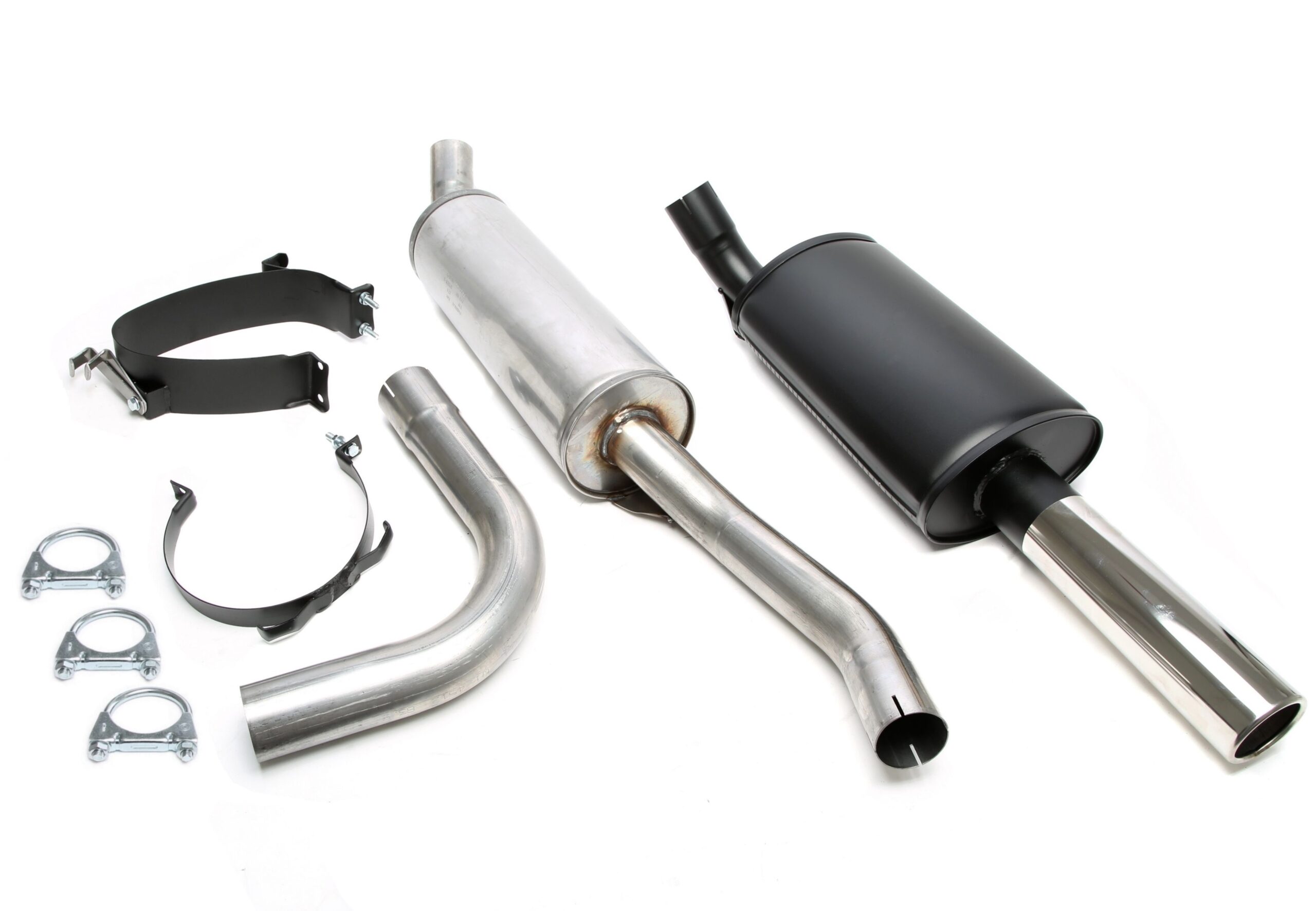Sportauspuffanlage 1x80mm passend für Volvo 760 Turbo mit Multilink Hinterachse