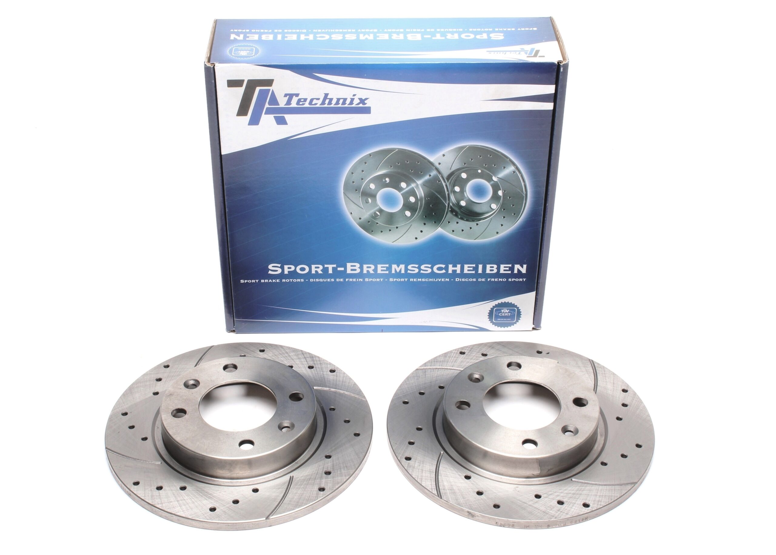 Sport Bremsscheiben Satz Hinterachse passend für Peugeot 405 I+II / 405 Break I+II