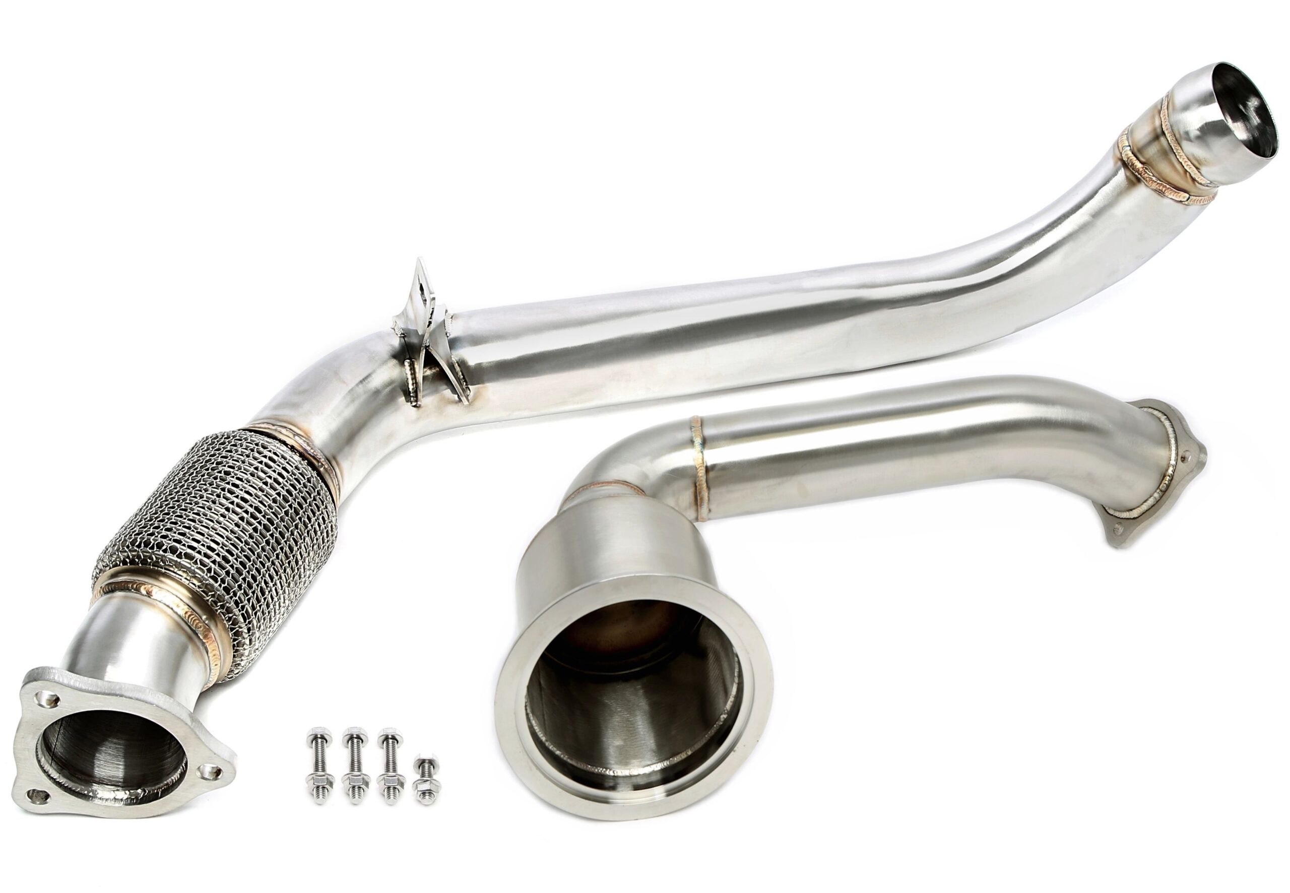 Downpipe ohne Katalysator / Vorkatersatzrohr+Downpipe / Hauptkatersatzrohr passend für Porsche Panamera /4 3.0T Typ 971