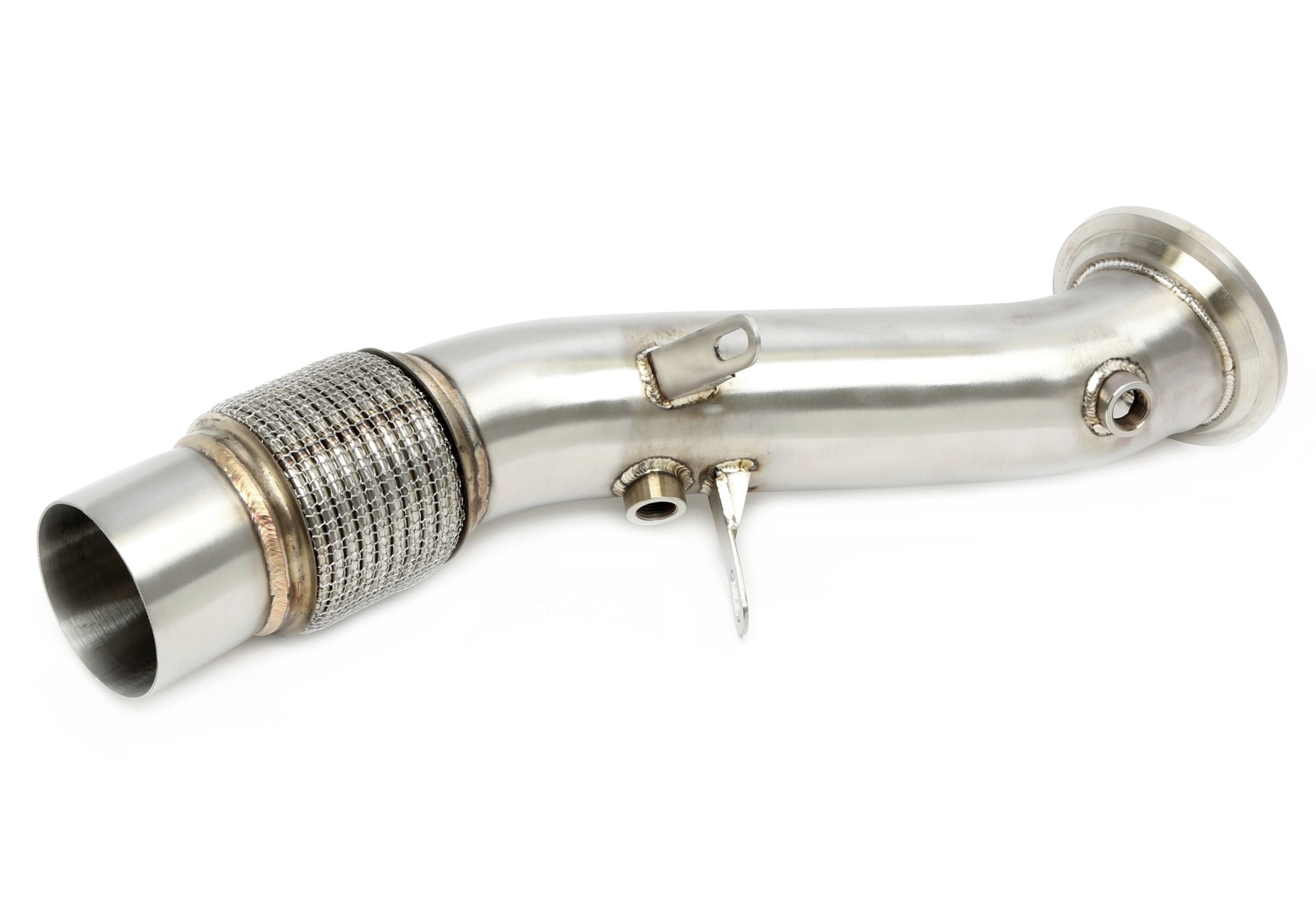 Downpipe ohne Katalysator mit Flexrohr passend für BMW 1er Serie Typ F20, F21, 2er Serie Typ F22, F23, 3er Serie Typ F30, F31, F34 , G20, G21, 4er Serie Typ F32, F33, F36, 5er Serie Typ G30, G31, X3 Typ G01, X4 Typ G02 - Motorcode B48