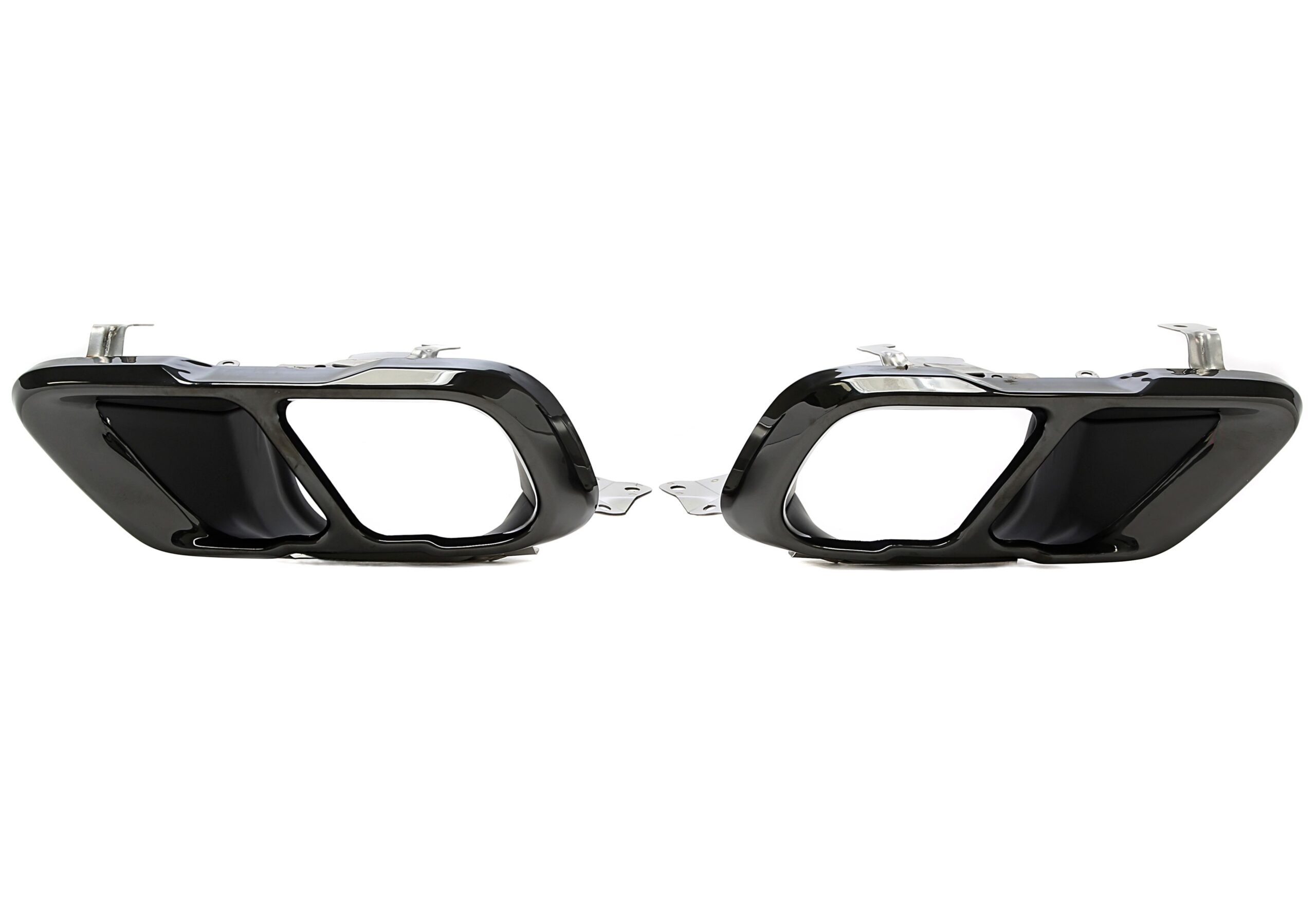 Endrohrblende zum anschrauben in schwarz/glänzend passend für BMW X5-X7er Serie (G05/G06/G07)