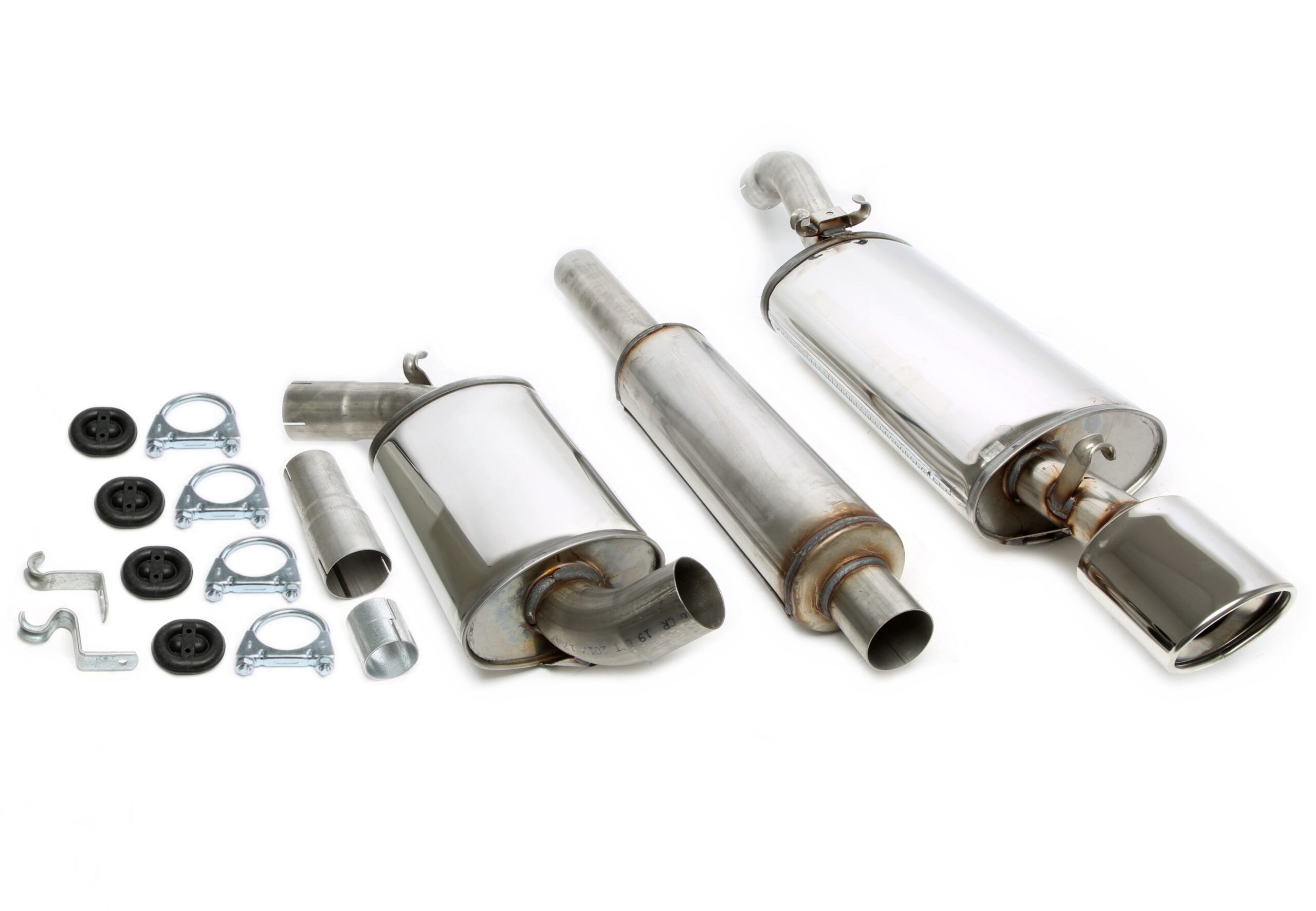 Edelstahlanlage 1x90x120mm passend für VW Corrado