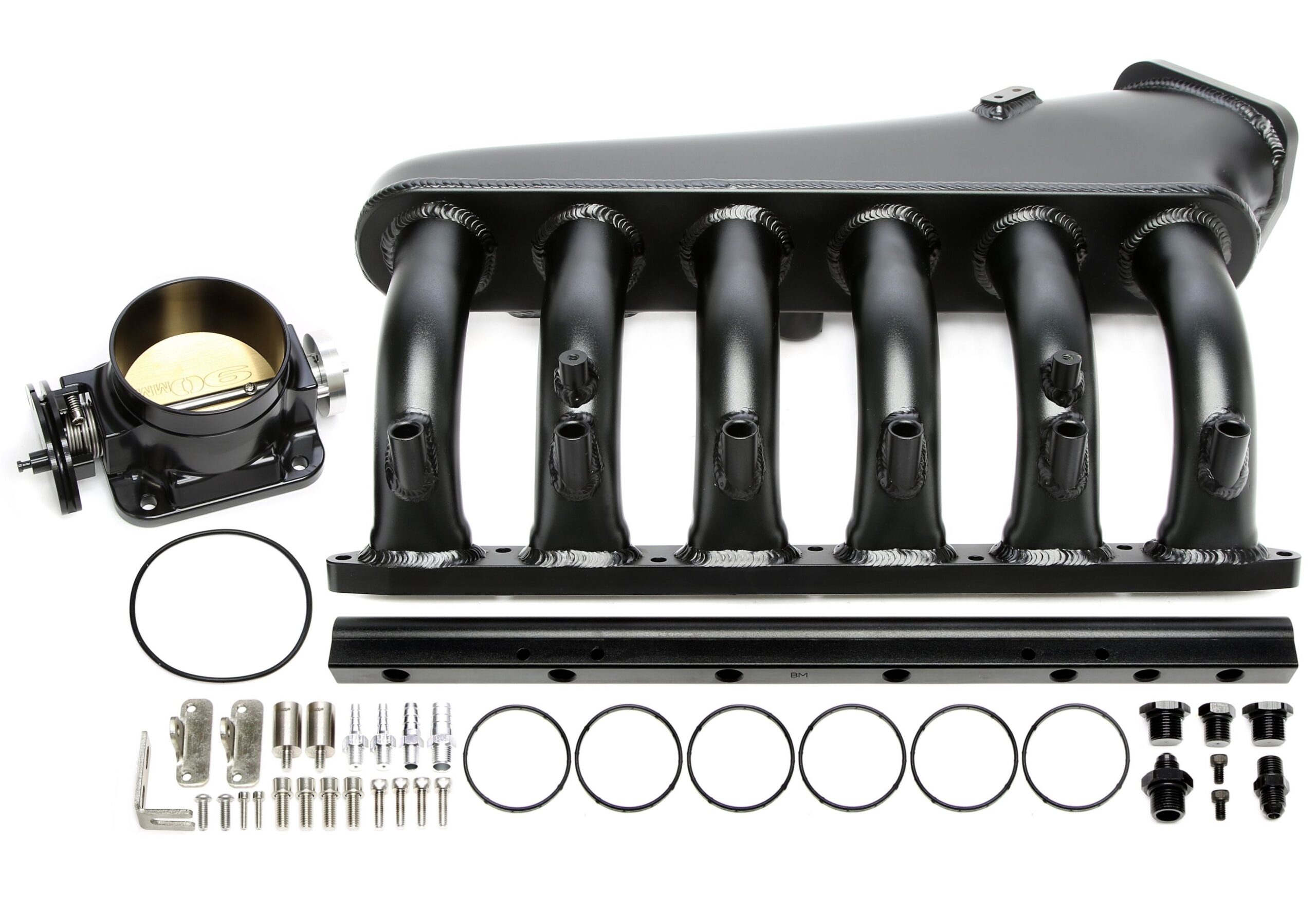 Ansaugbrücken Set schwarz passend für BMW 3+5er Serie E36+E46+E34+E39 - Motorcode M50/52