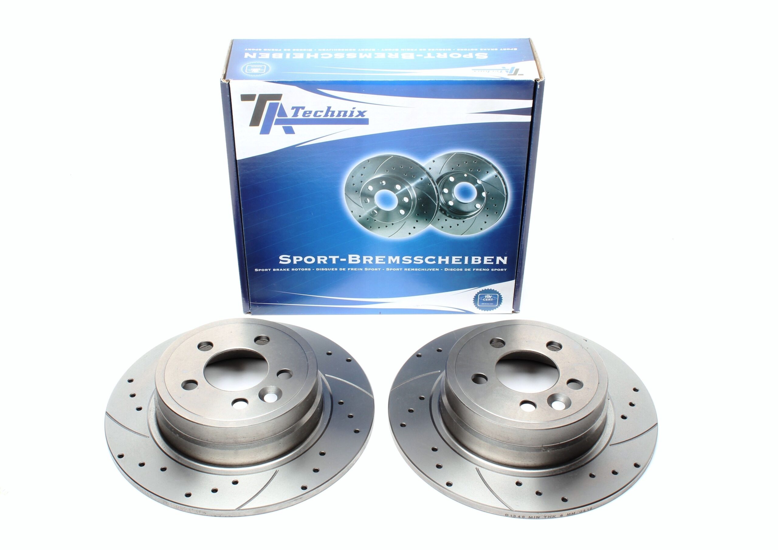Sport Bremsscheiben Satz Hinterachse passend für MG ZT/ZT-T / Rover 75 / 75 Tourer