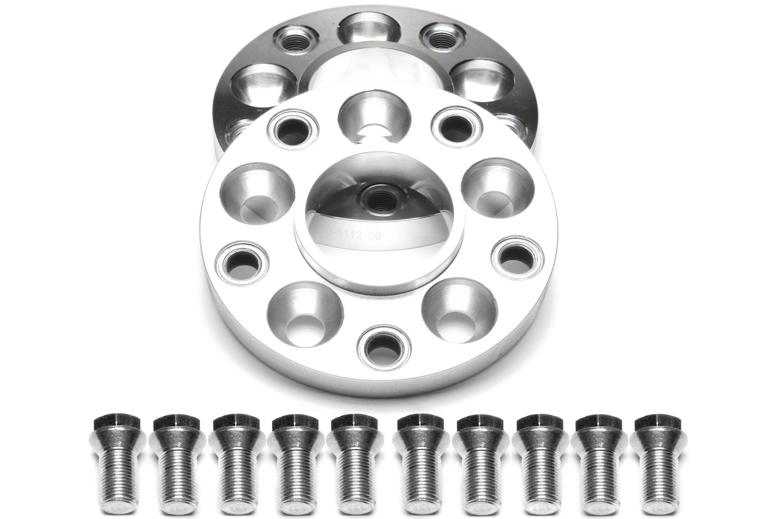 Lochkreisadapterset 20mm pro Seite/40mm pro Achse/5x100 auf 5x112