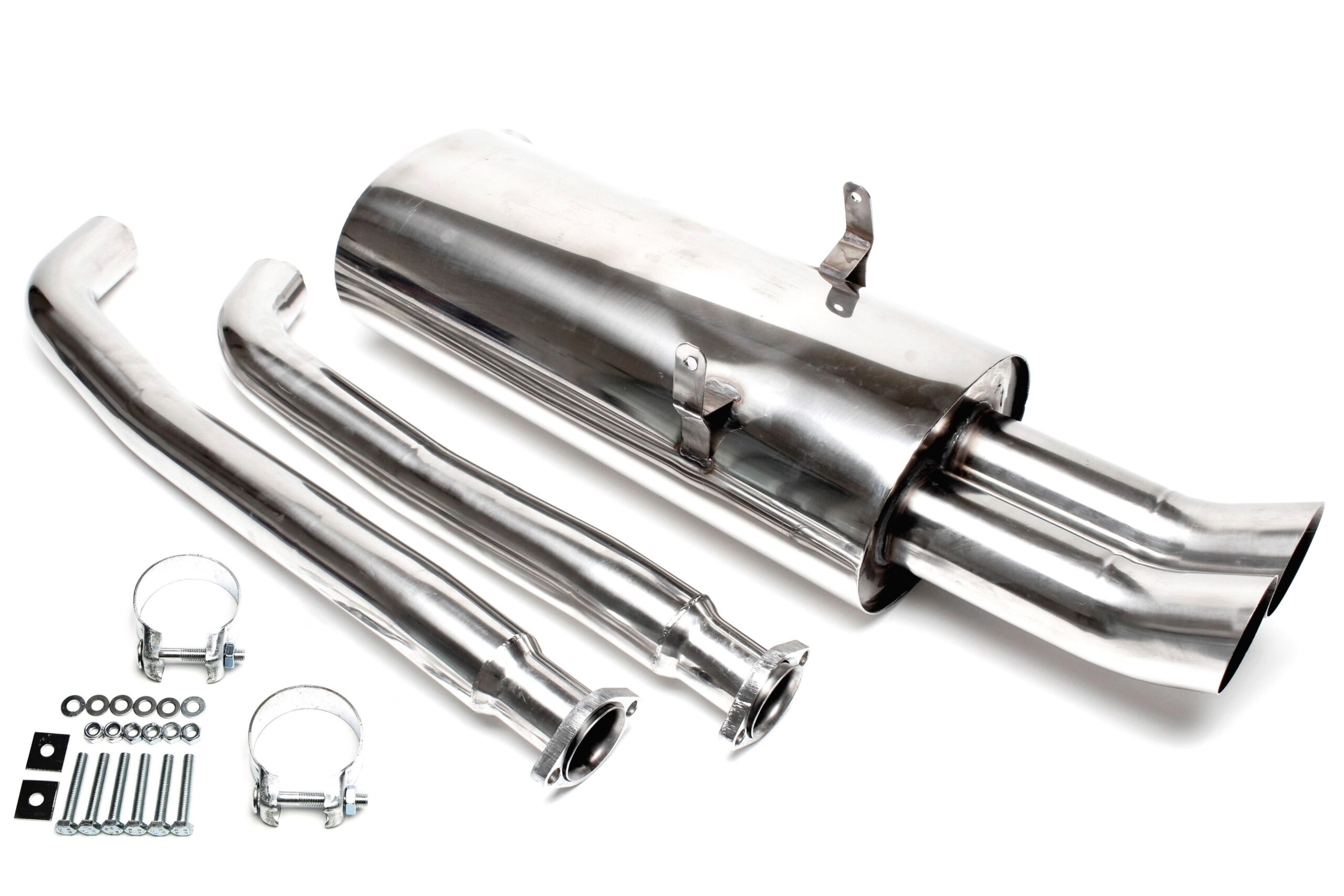 Edelstahlanlage 2x76mm DTM passend für BMW 3er Serie E36 325i