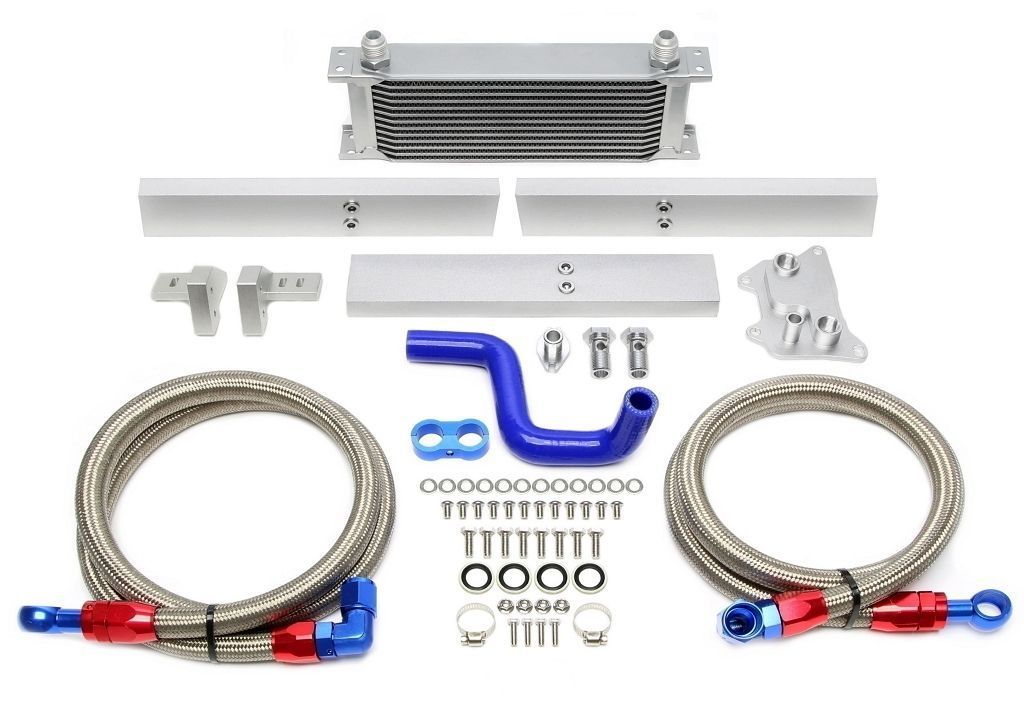 Aluminium Ölkühler-Kit, alufarben passend für Audi / Seat / Skoda / VW MQB (EA888) Generation III