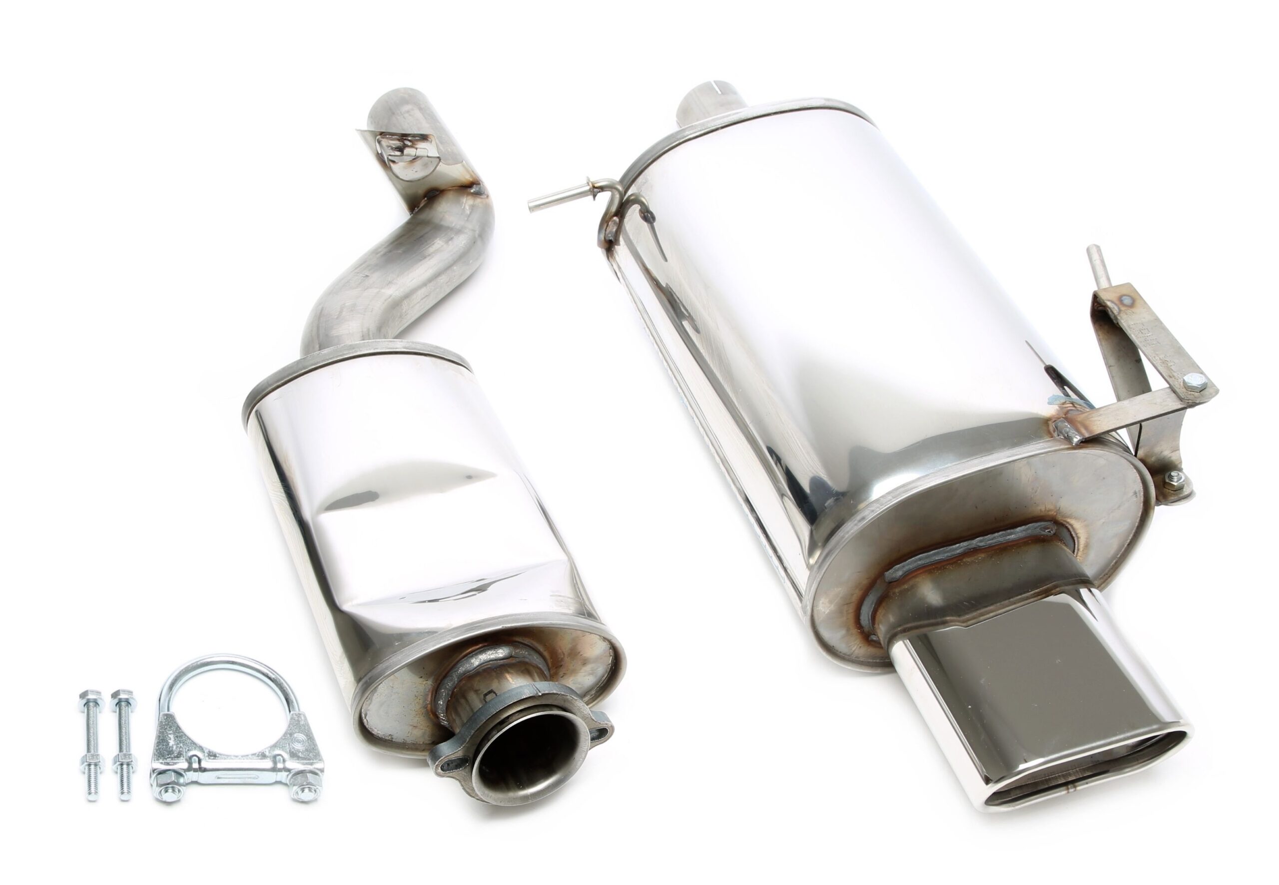 Edelstahlanlage 70x140mm passend für BMW Z3 E36 16V