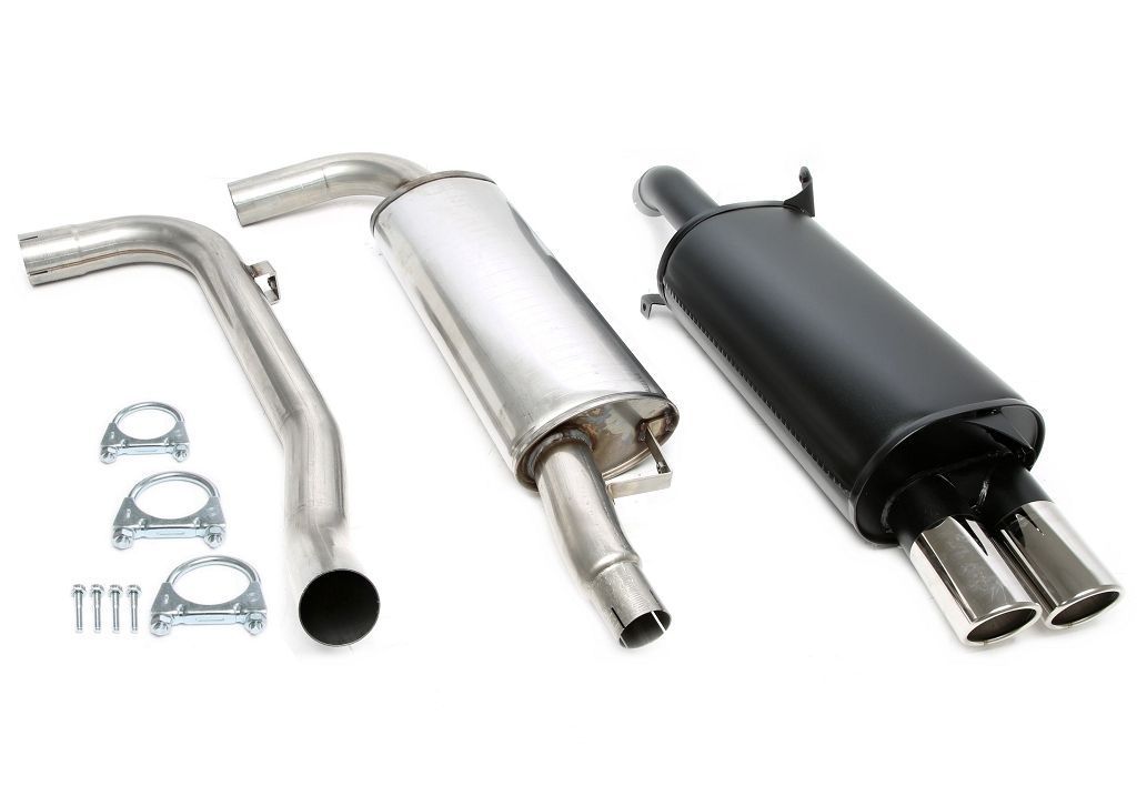 Sportauspuffanlage 2x80mm passend für Volvo S40 I/ V40 I Typ V