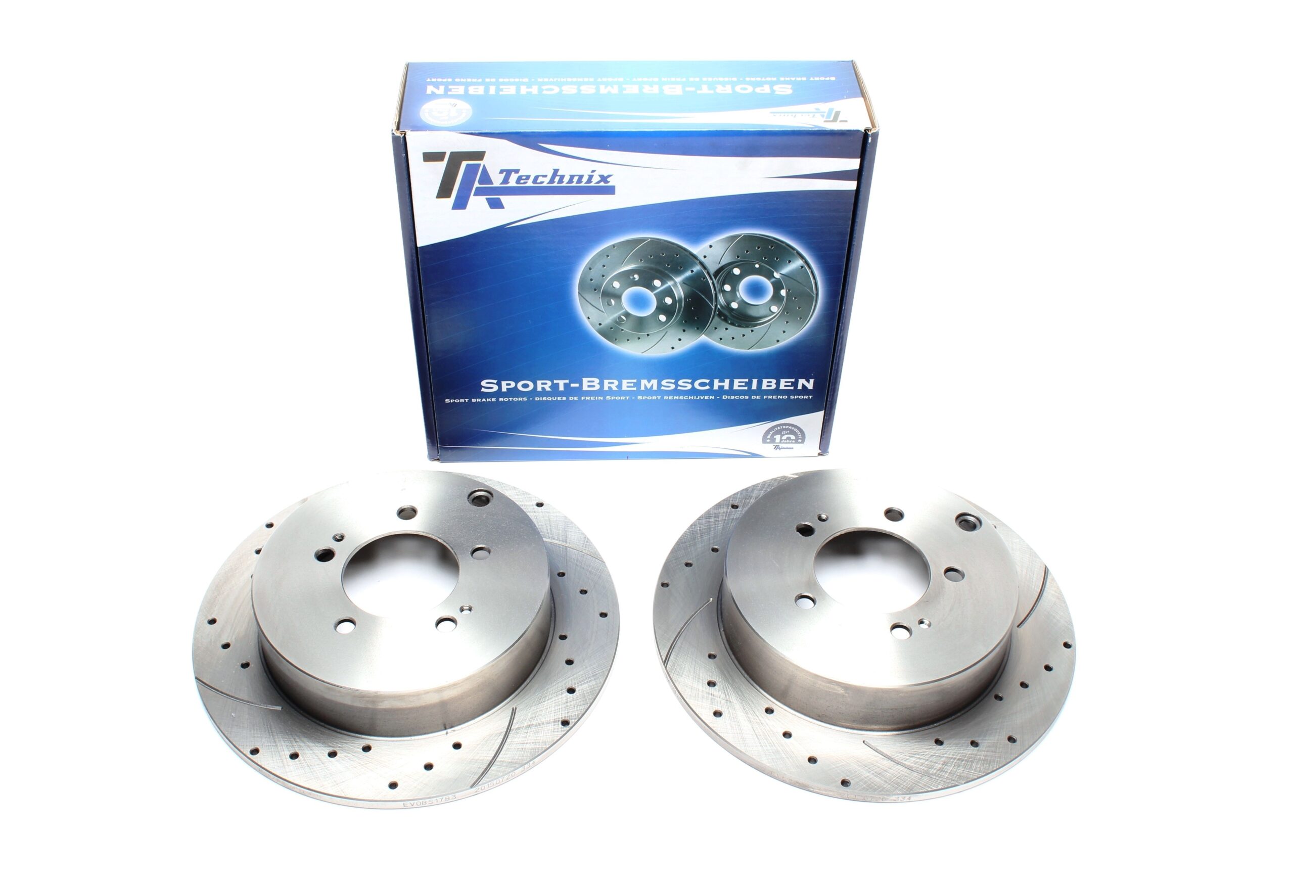 Sport Bremsscheiben Satz Hinterachse passend für Citroën C-Crosser/ Mitsubishi Lancer Sportback / Outlander II / Peugeot 4007