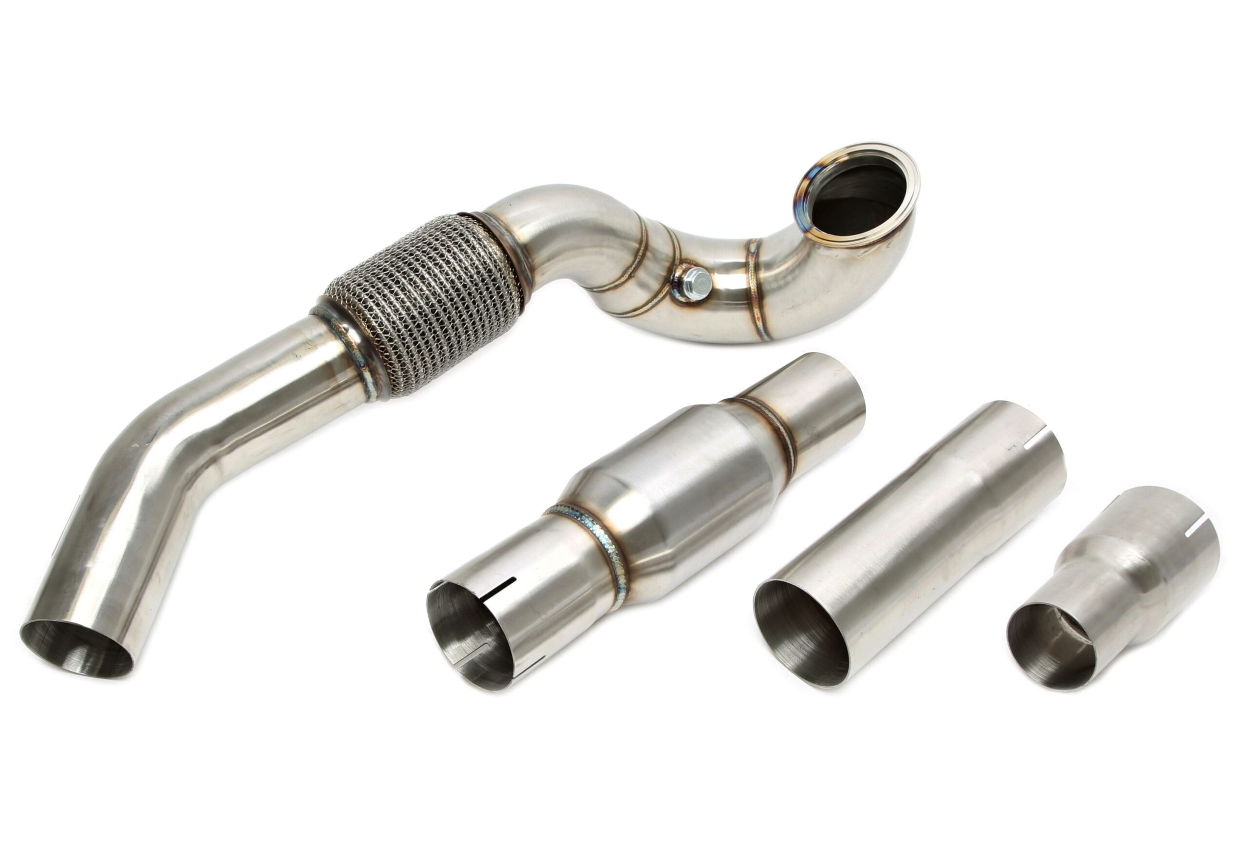 Downpipe mit Katalysator passend für Audi A3 (8V)/ Seat Leon (5F)/ Skoda Octavia (5E), Superb (3T)/ VW Golf VII (AU), Passat B8