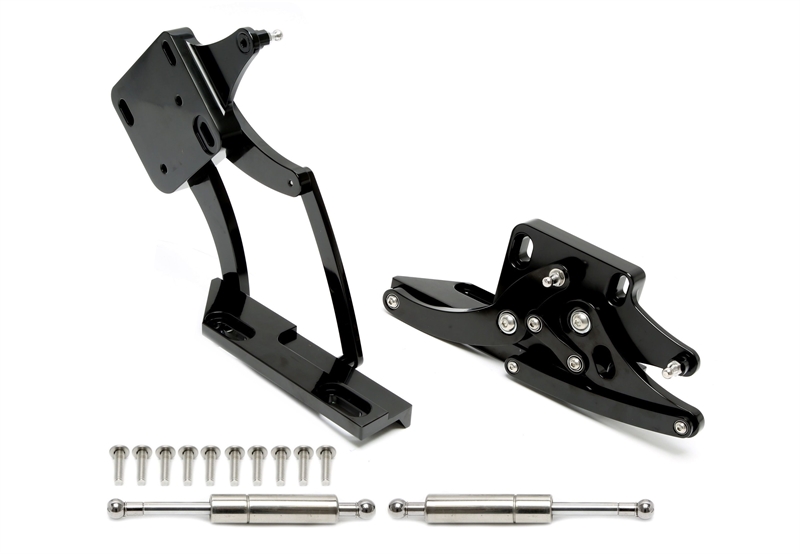 Haubenscharniere Set schwarz passend für Ford Mustang I BJ 1967 -1970