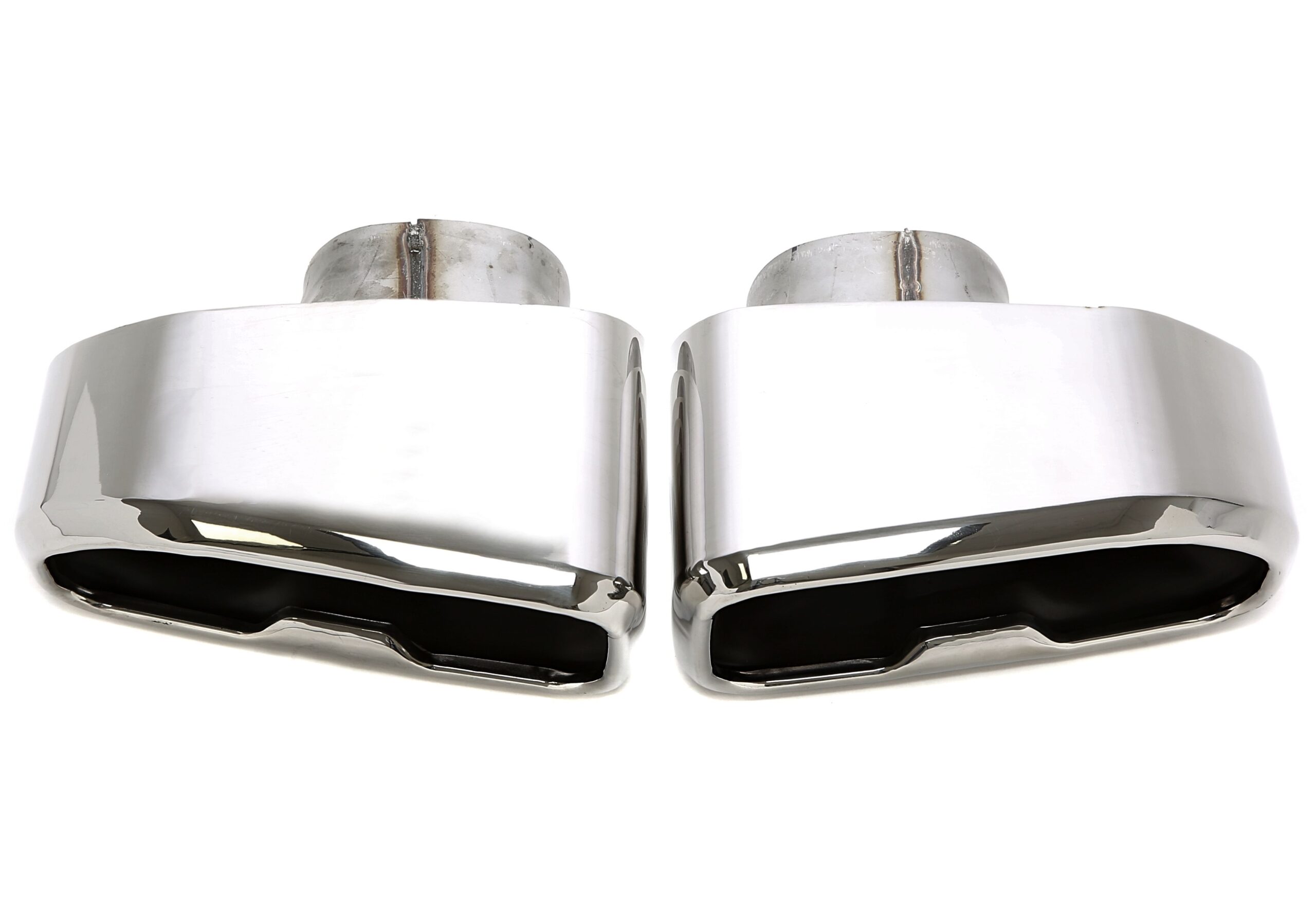 Endrohrblende zum anschweissen quadratisch in chrom/gänzend passend für BMW X3/X4 (G01,G02,G08)