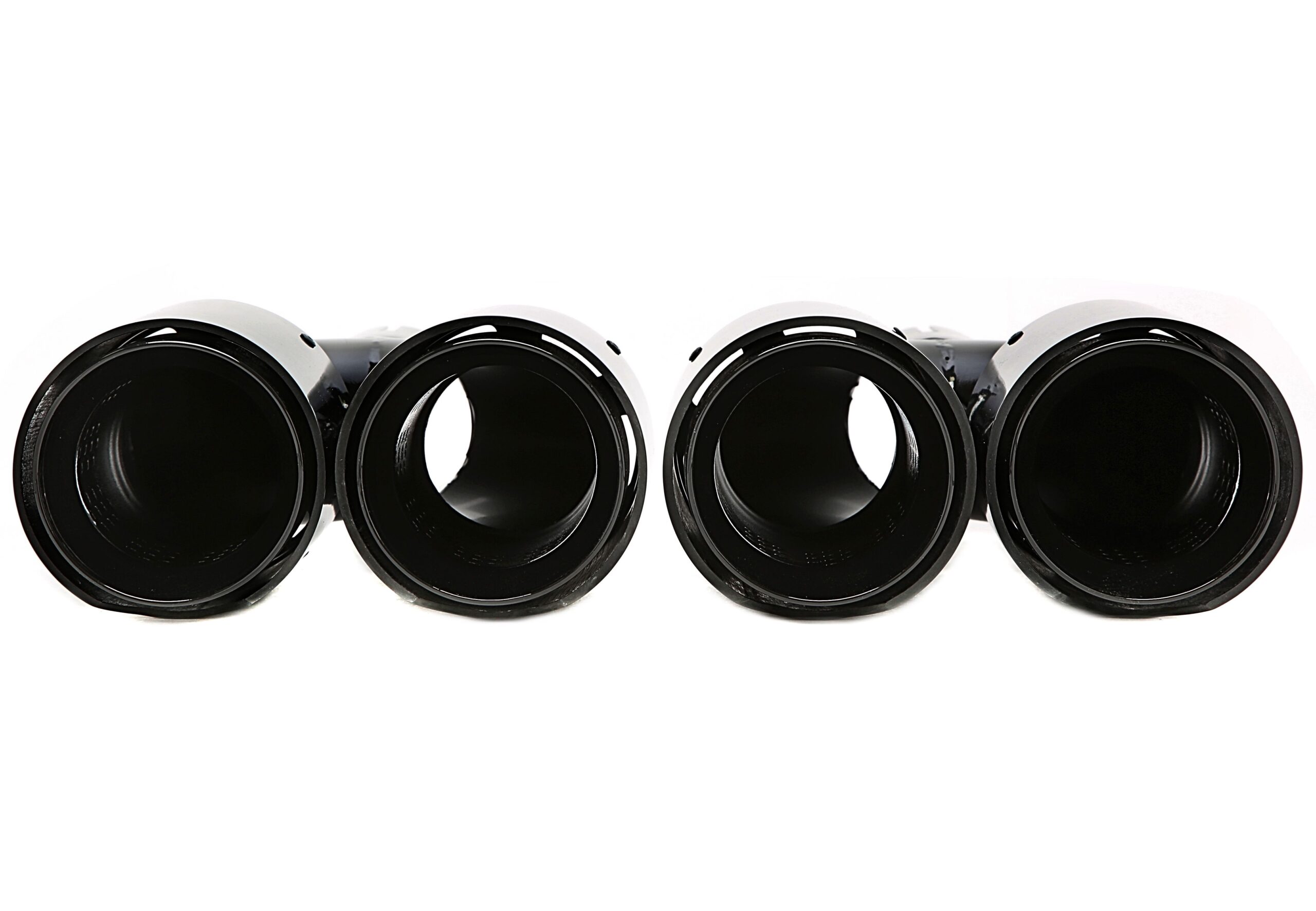 Endrohrblende zum anschrauben in schwarz/glänzend passend für BMW 5er Serie (F10, F11), 6er Serie (F12, F13)