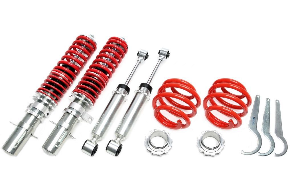 Gewindefahrwerk - Deep Version - passend für Audi A3 Quattro (8L), TT Quattro (8N)/ Seat Leon 4x4 (1M)/ Skoda Octavia 4x4 (1U)/ VW Bora 4motion ,Golf IV 4motion (1J)