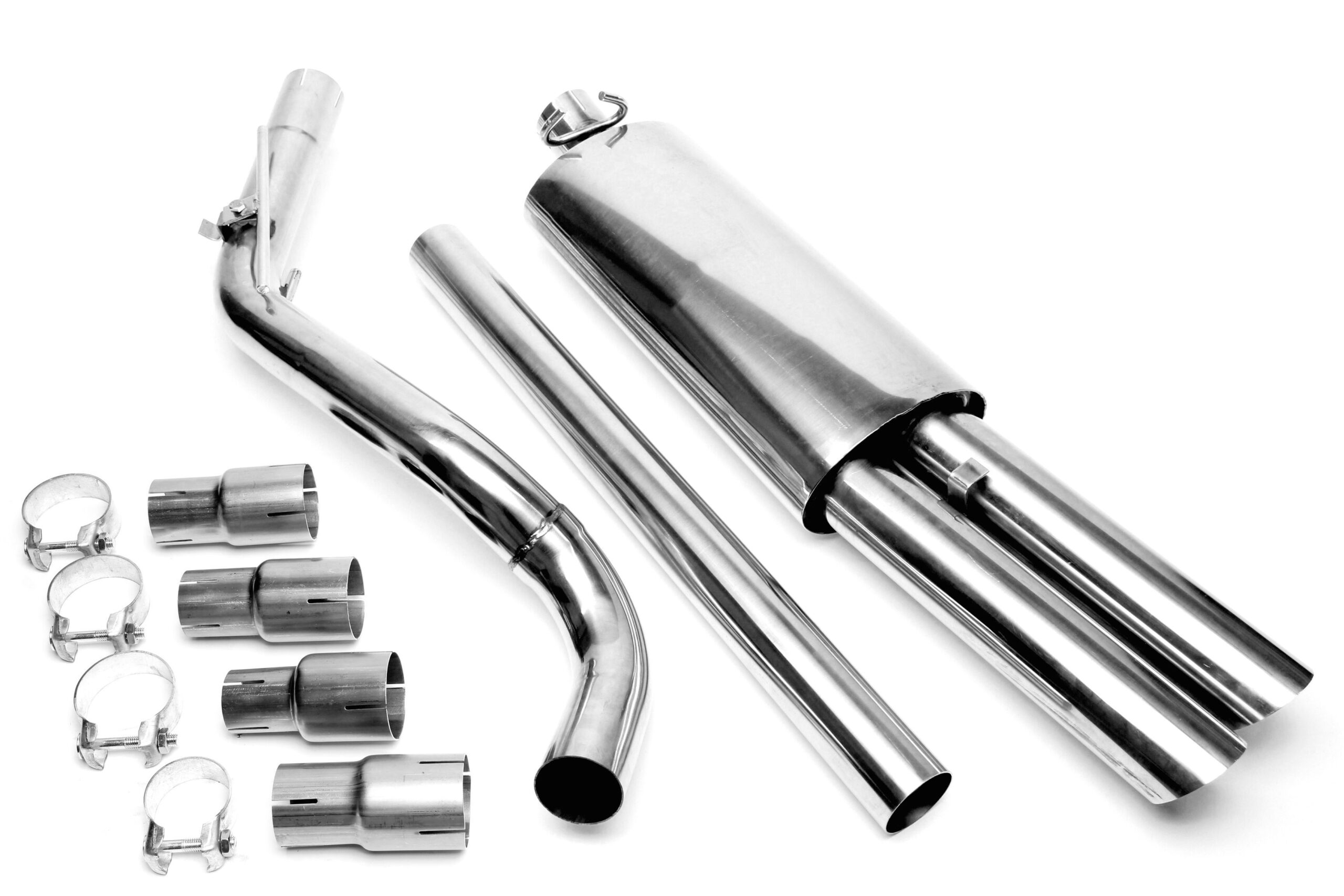 Rennsportanlage 2x76mm passend für VW Golf II
