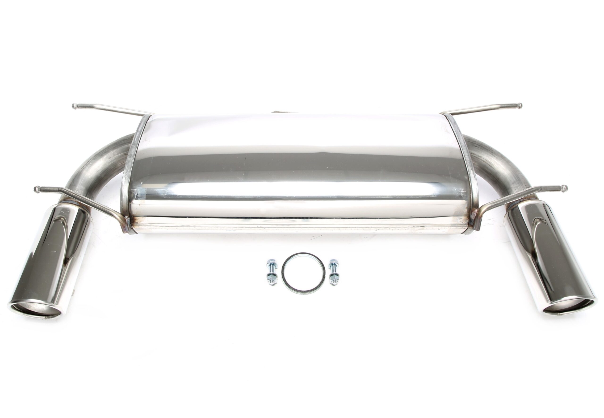 Duplex Sportendschalldämpfer 1x90mm Links+Rechts passend für Mazda MX-5 Typ NC