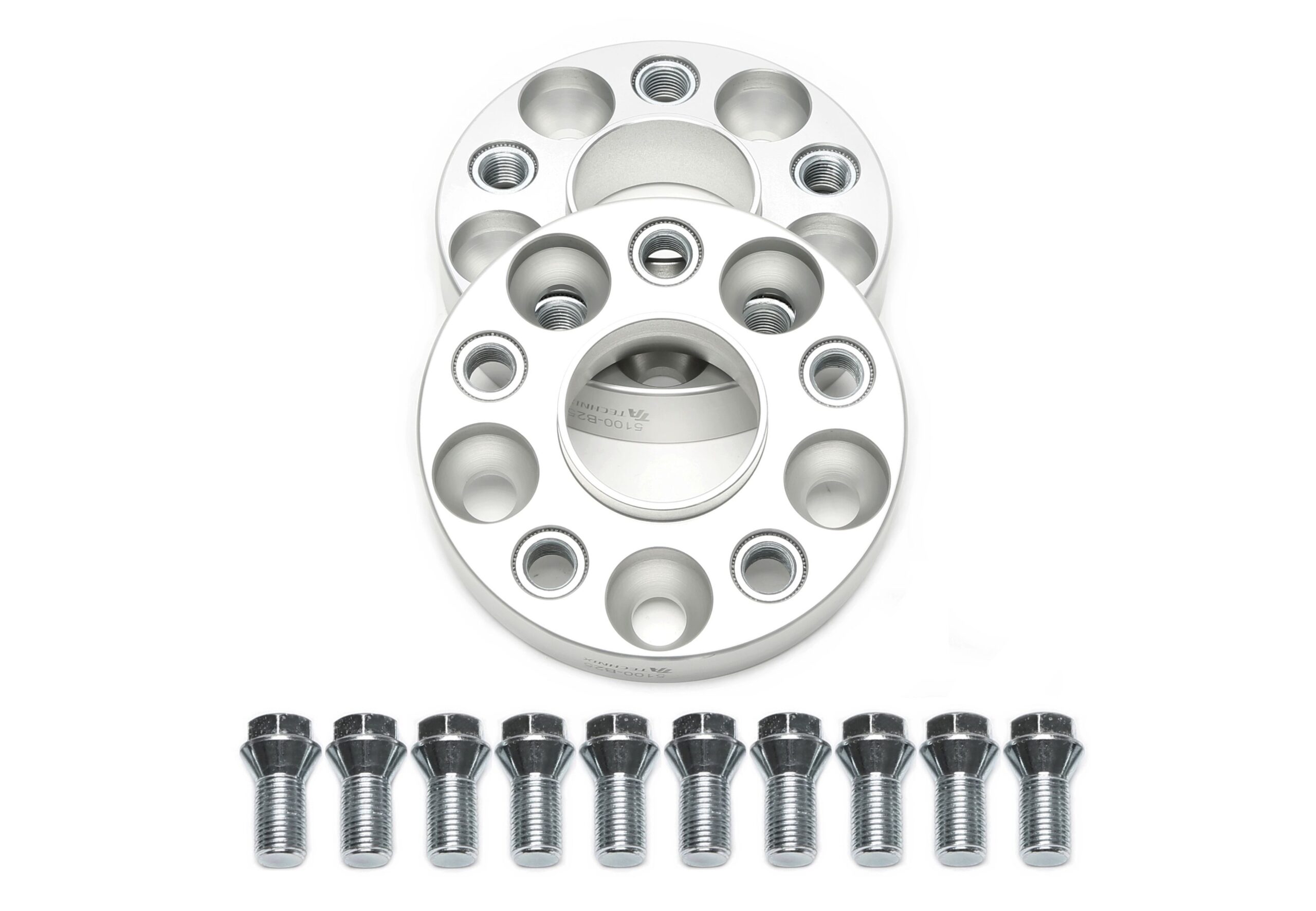 Spurverbreiterungsset für OEM Radschrauben 25mm pro Seite/50mm pro Achse, LK 5x100, NLB 57,1