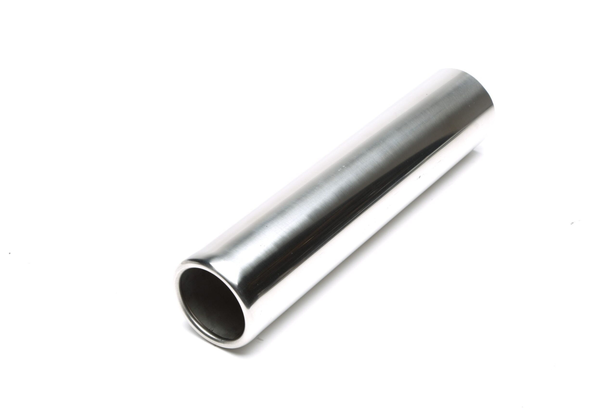 Endrohr Edelstahl universal 76mm rund / gebördelt