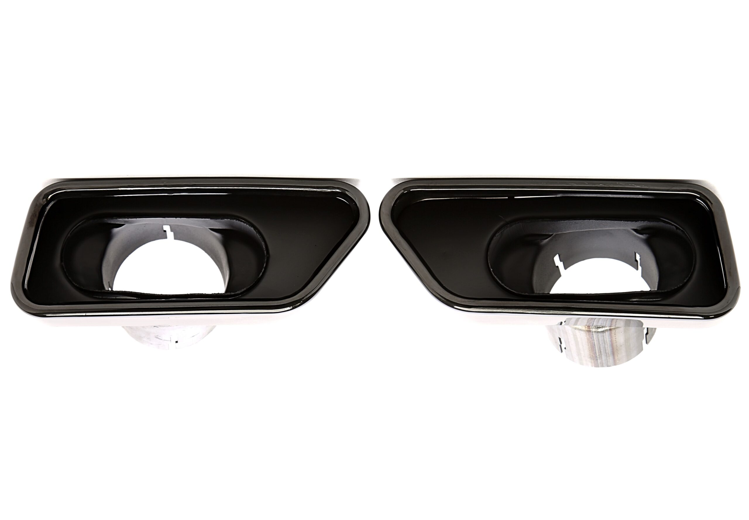Endrohrblende zum anschrauben in schwarz/glänzend passend für BMW 5er Serie (F10)