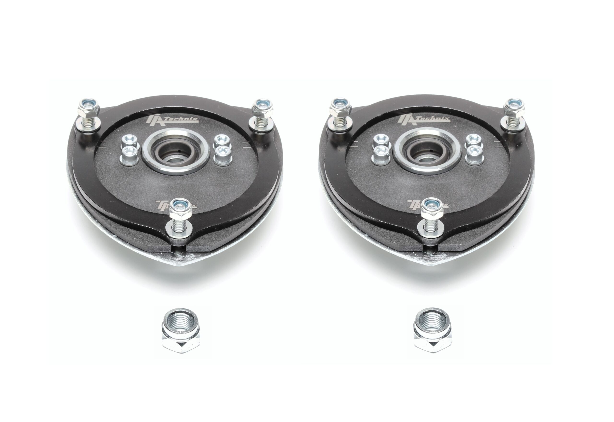 uniball Domlager/ Stützlager / Motorsportdomlager Set Vorderachse passend für Audi A3 / Q3 / TT / Seat Altea / Leon / Toledo / Skoda Octavia / Superb / Yeti / Beetle/Caddy / Eos / Golf V+VI / Jetta III+IV / Passat / Scirocco / Tiguan
