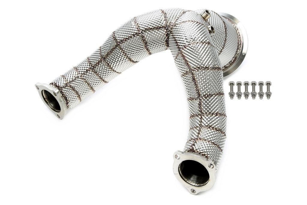 Downpipe mit Hitzeschild und Katalysator passend für Audi A4-S4, A5-S5 Typ W8-B9
