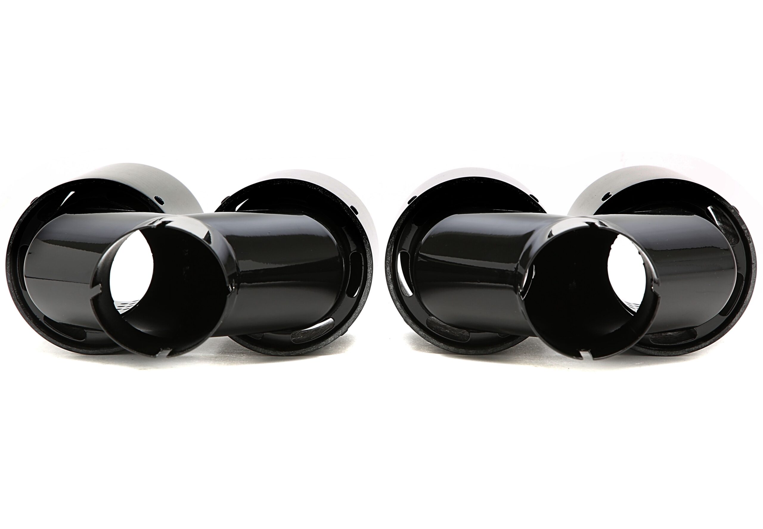Endrohrblende zum anschrauben in schwarz/glänzend passend für BMW 5er Serie (F10, F11), 6er Serie (F12, F13)