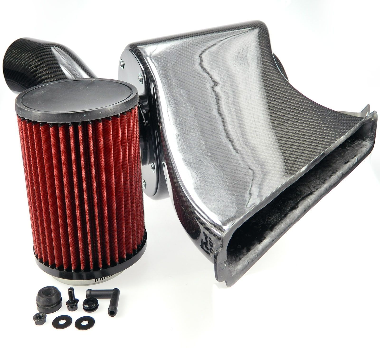 Carbon Airbox / Air-Intake passend für Audi A3 (8V)/ TT (FV3/8J)/ Seat Leon (5F)/ Skoda Octavia (5E)/ VW Golf VII, Golf VIII R (5G/AU/AUV) mit Basis 1.8TFSI / 2.0TSI/ 2.0 TFSI Motoren