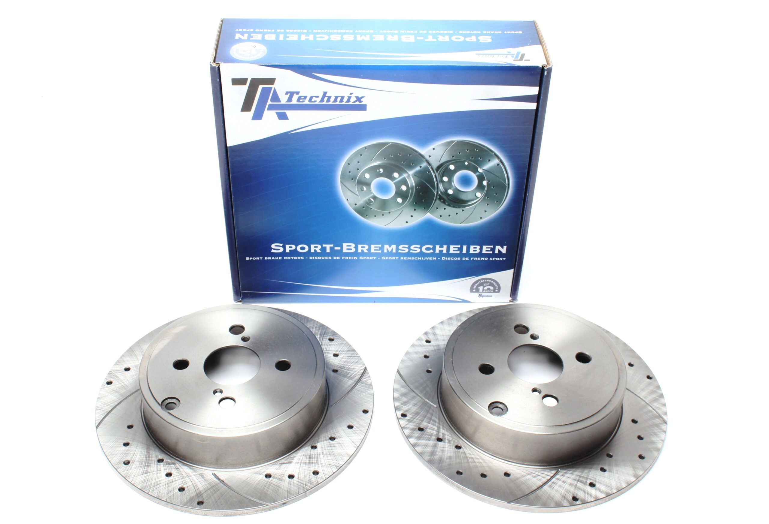 Sport Bremsscheiben Satz Hinterachse passend für Toyota Corolla / Corolla Stufenheck / Corolla Combi
