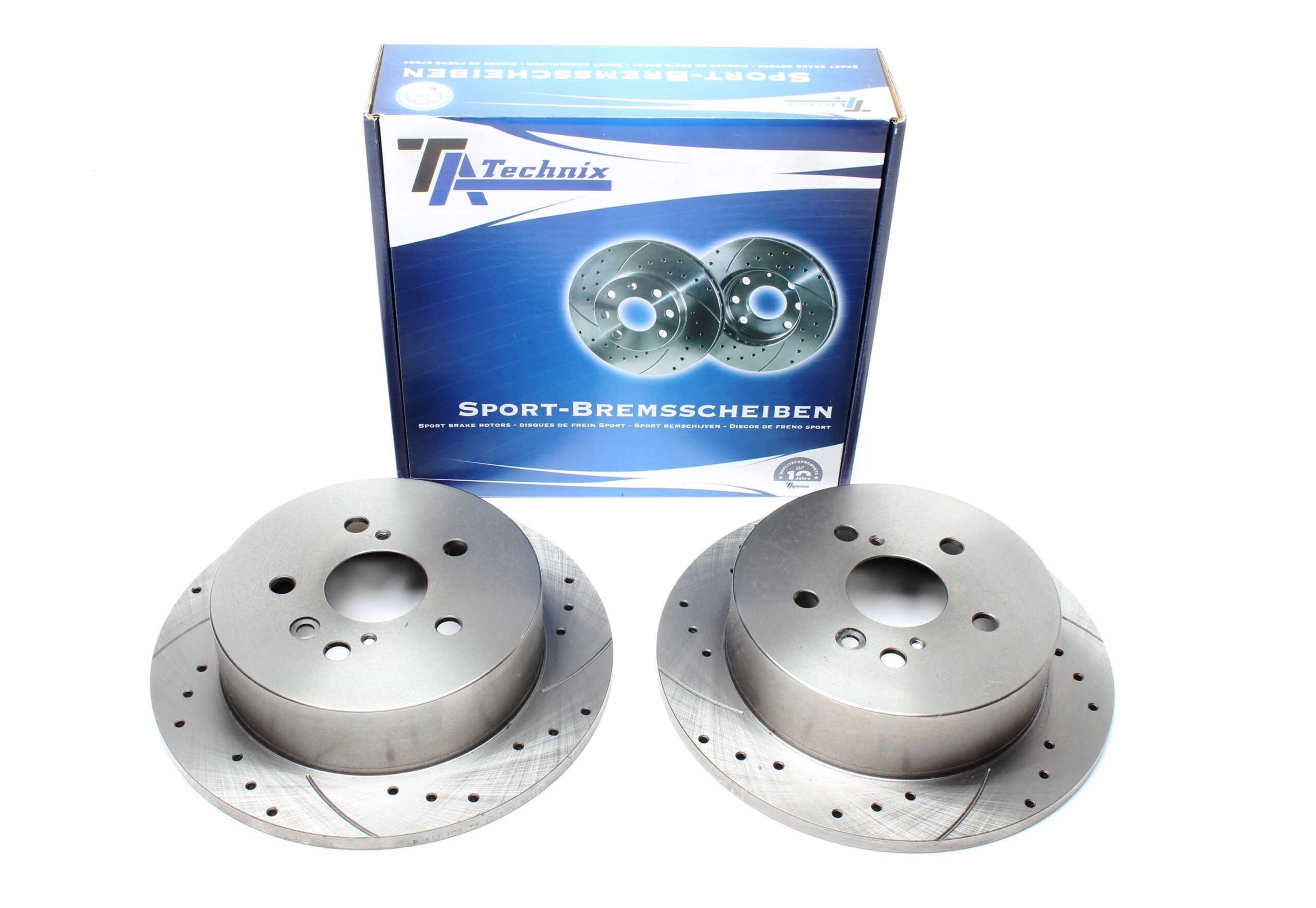 Sport Bremsscheiben Satz Hinterachse passend für Toyota Avensis Verso / Previa