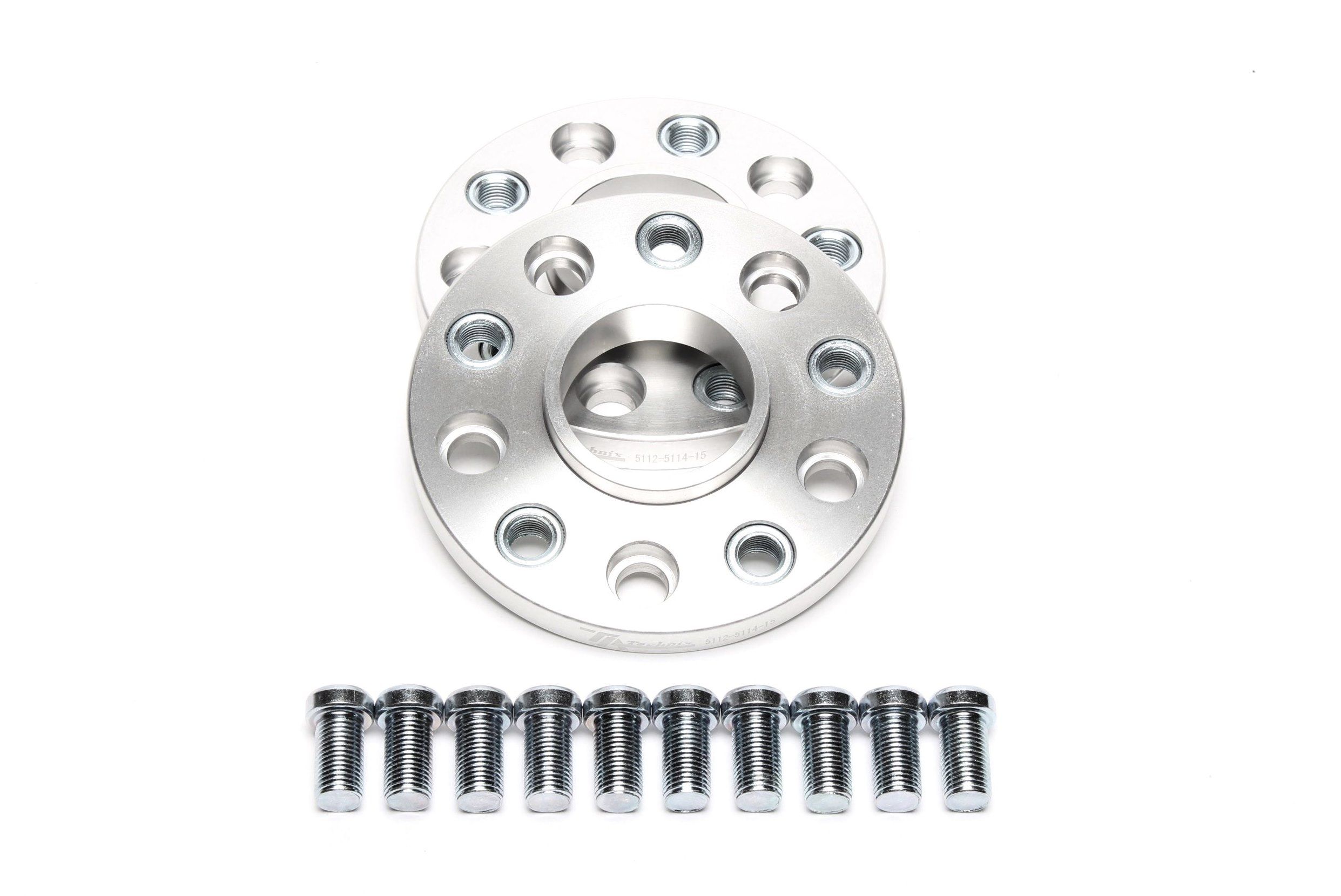 Lochkreisadapterset 15mm pro Seite/30mm pro Achse/5x112 auf 5x114