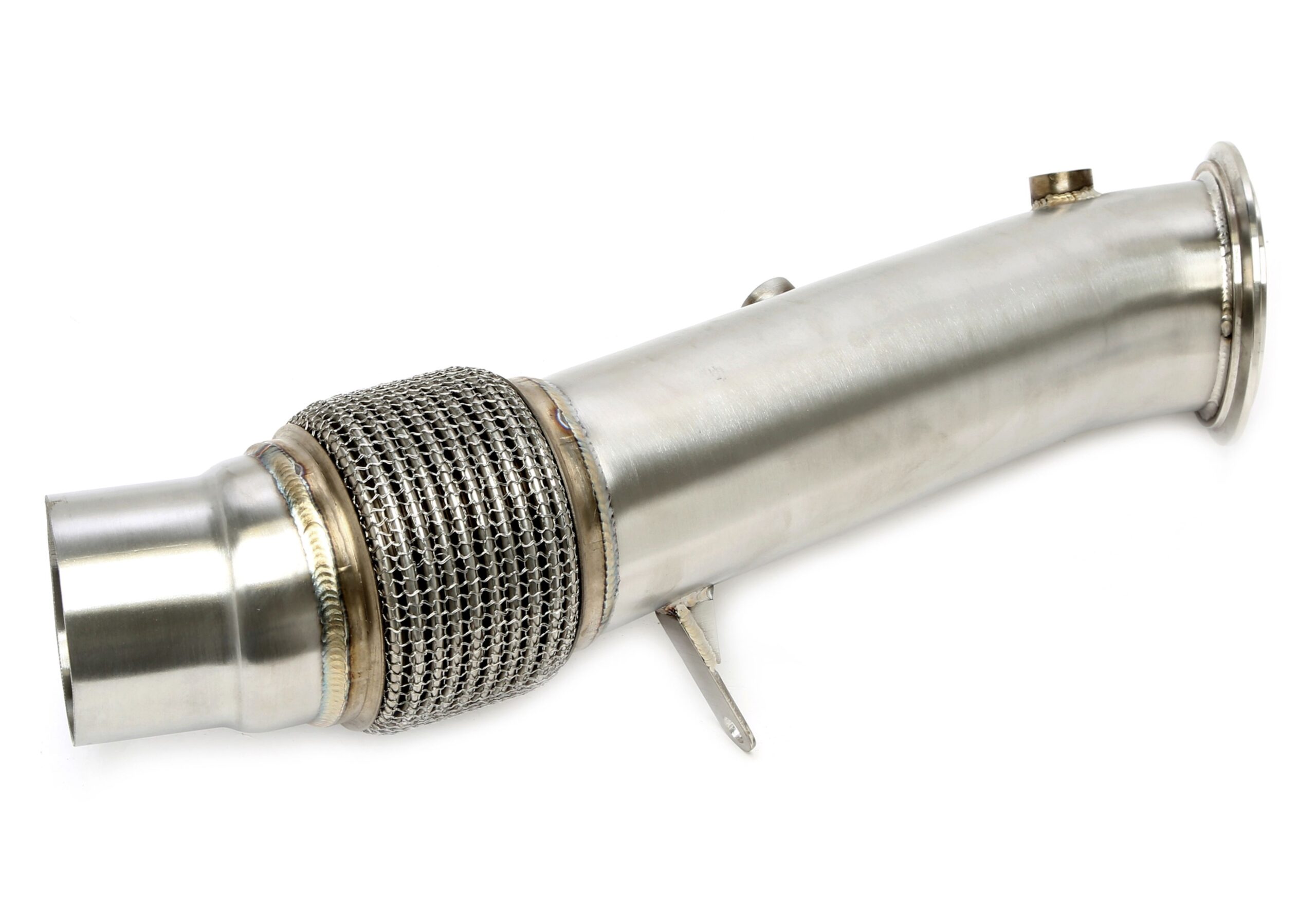 Downpipe ohne Katalysator mit Flexrohr passend für BMW 5er Serie Typ F10, F11, F07, 6er Serie Typ F12, F13, F06, 7er Serie Typ F01, F02, X5 mit EWG Typ F15, X6 mit EWG Typ F16, - Motorcode N55