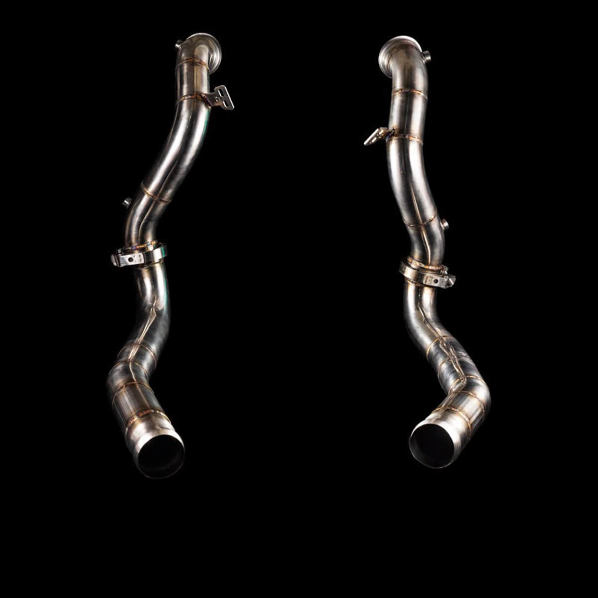 Downpipes 3,5" 89mm Catless passend für Mercedes-Benz AMG GT GTS GTC GTR (C190 R190) – BlackBoost