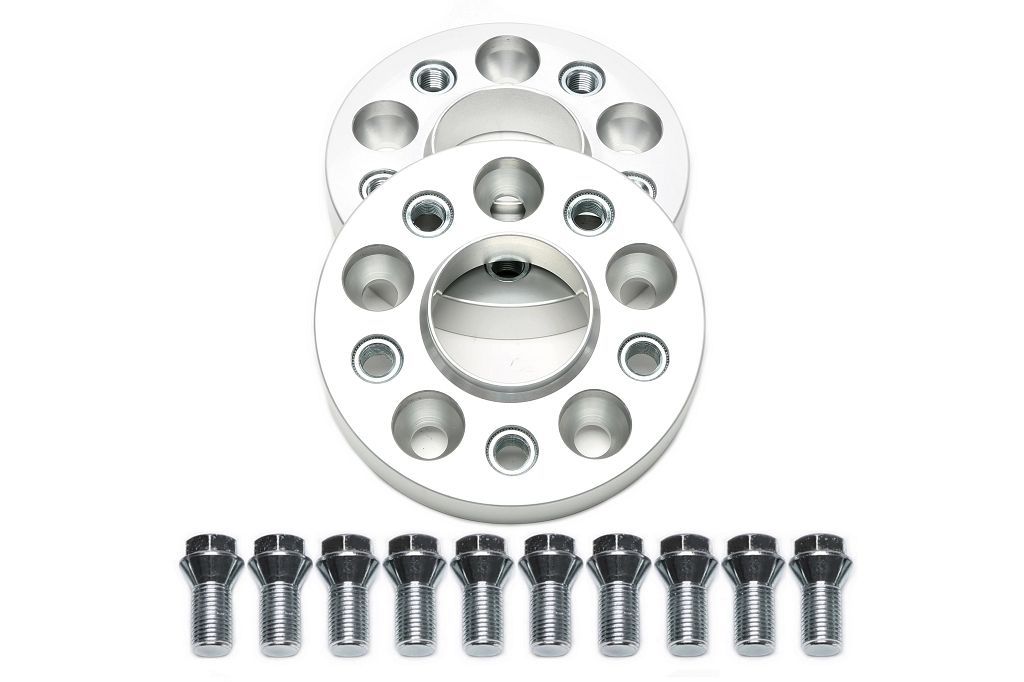 Spurverbreiterungsset für OEM Radschrauben 25mm pro Seite/50mm pro Achse, LK 5x112, NLB 66,55/66,6