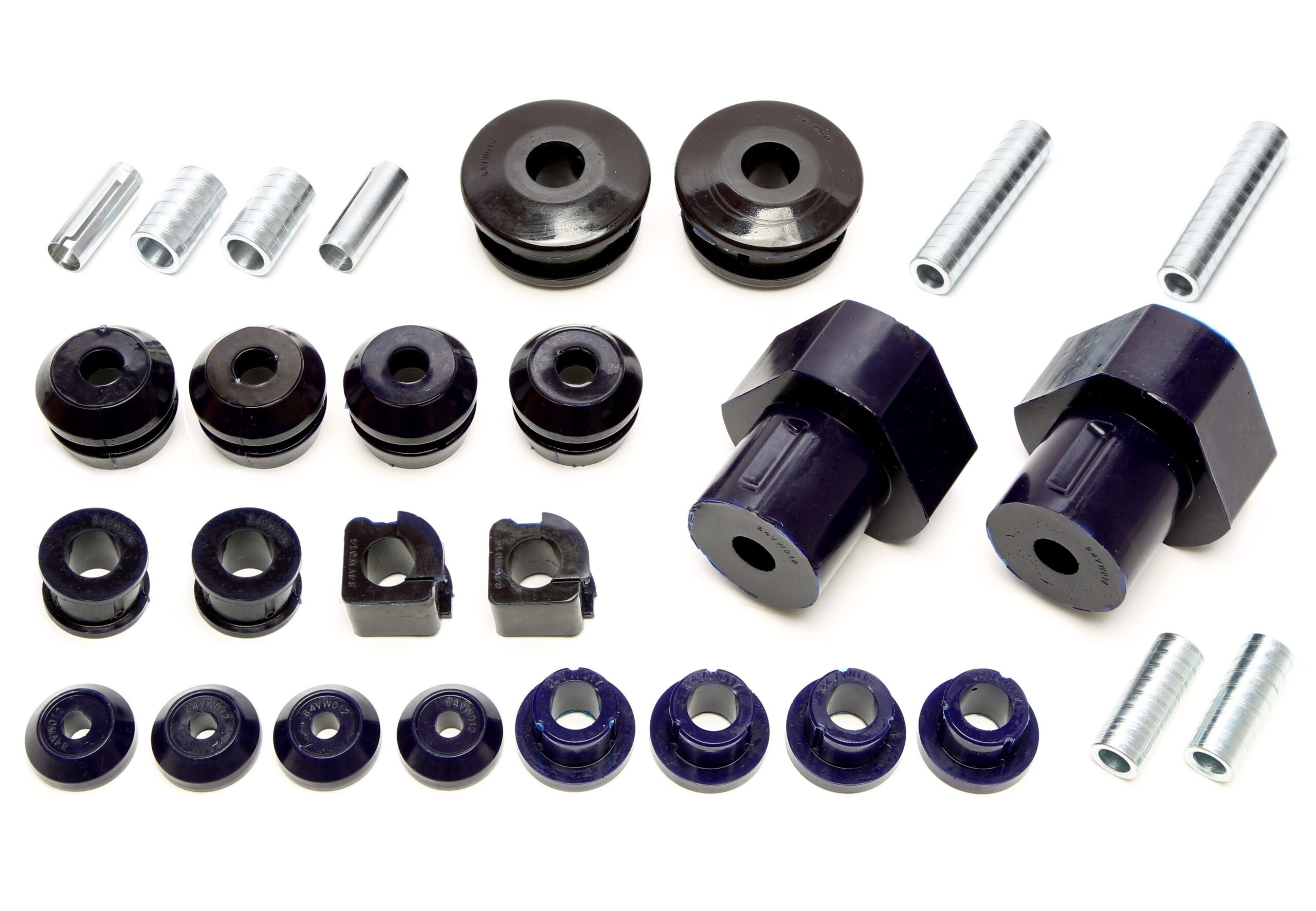 PU-Buchsen Kit 28-teilig / VA+ Hinterachse passend für VW Golf III / Golf III+IV Cabriolet / Vento