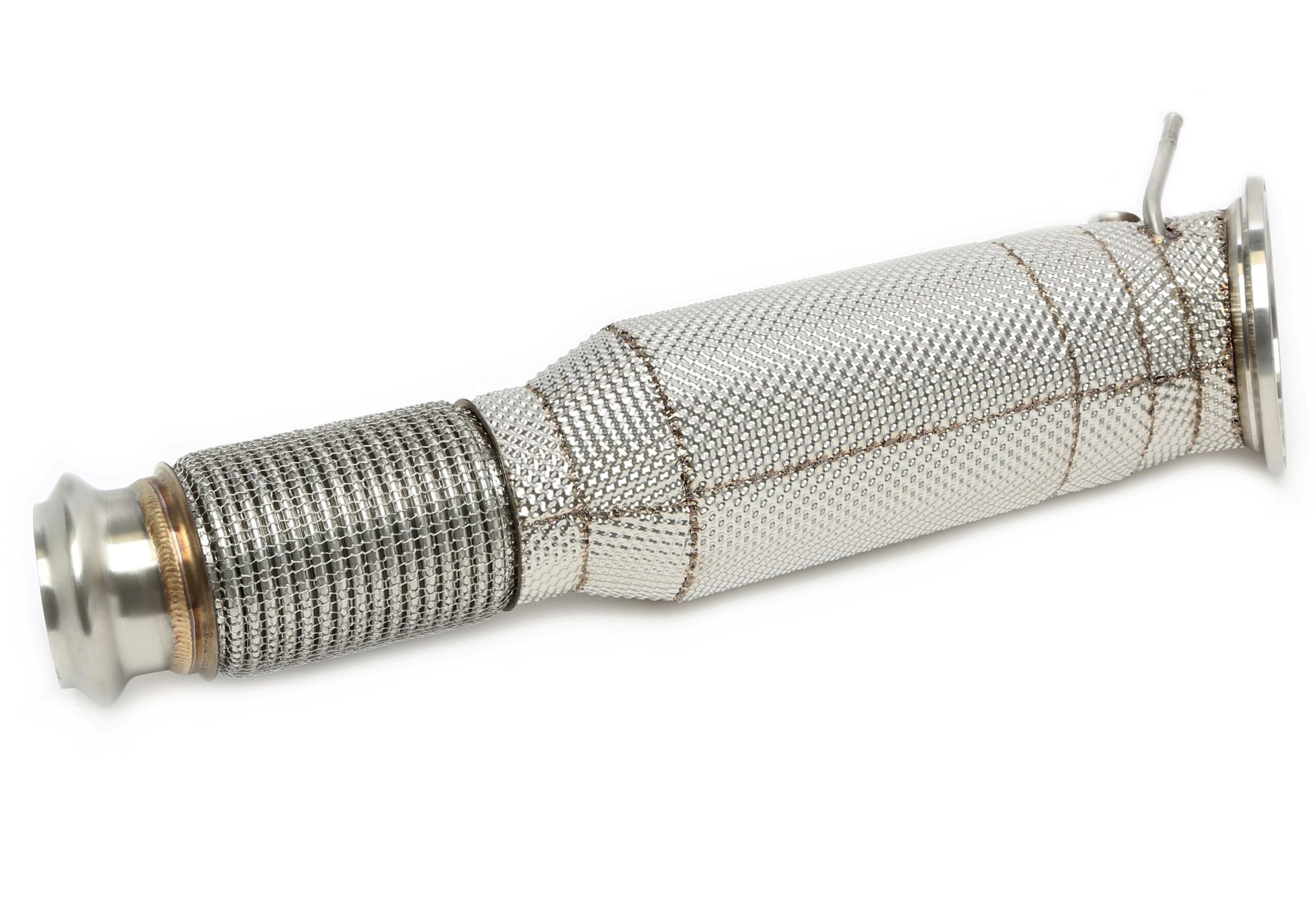 Downpipe mit Hitzeschild und Katalysator mit passend für BMW 2er Serie Typ G42, 3er Typ G20/21, 5er Typ G30/31, 6er Typ G32, 7er Typ G11, 8er Typ G14/15/16, Z4 Typ G29, Toyota Supra MK5 Typ A91 - Motorcode B58
